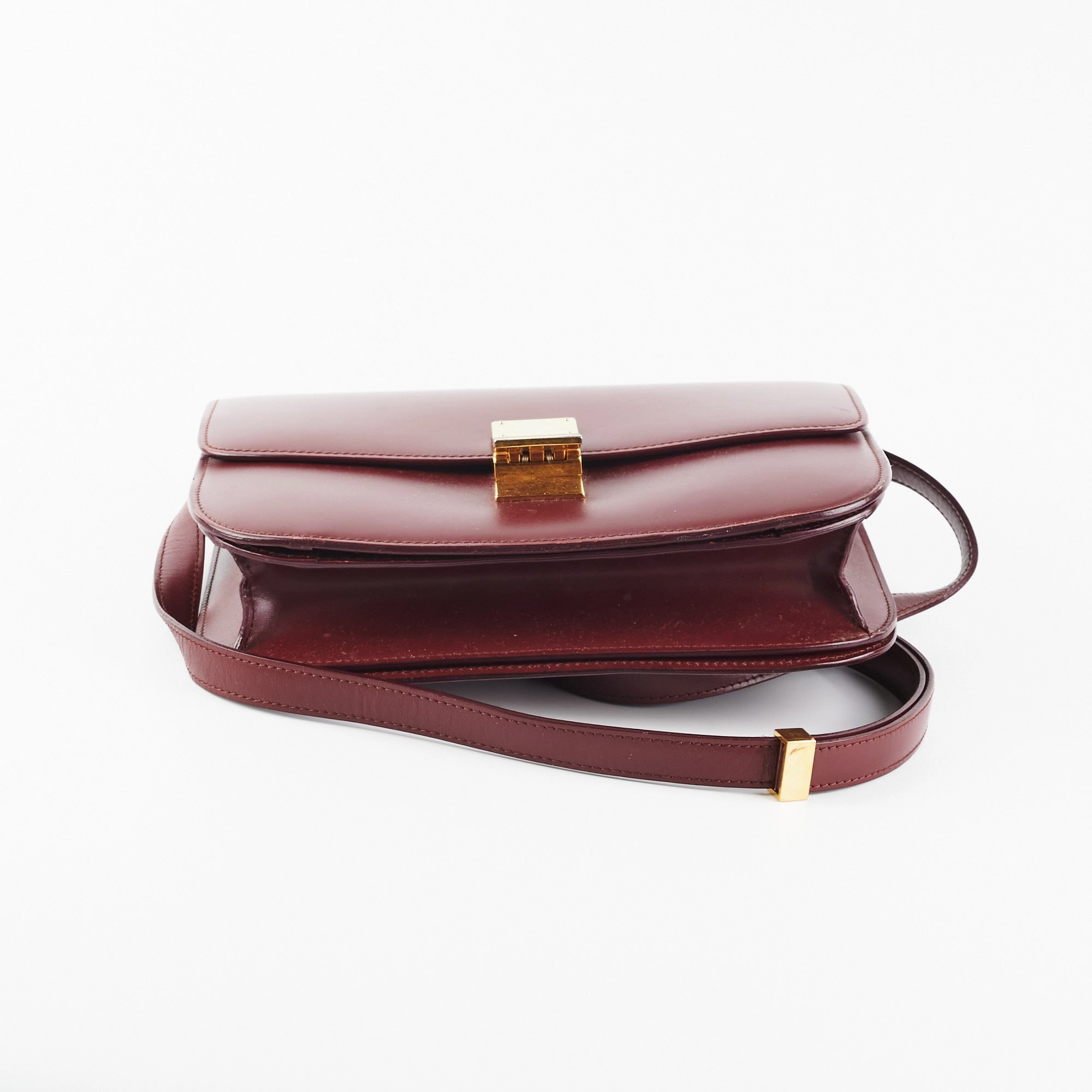 Celine Box Medium Burgundy
