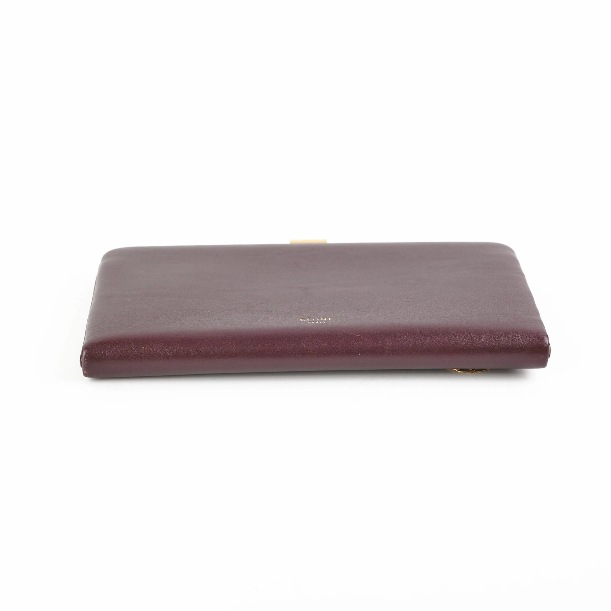 Celine Burgundy Wallet On Chain