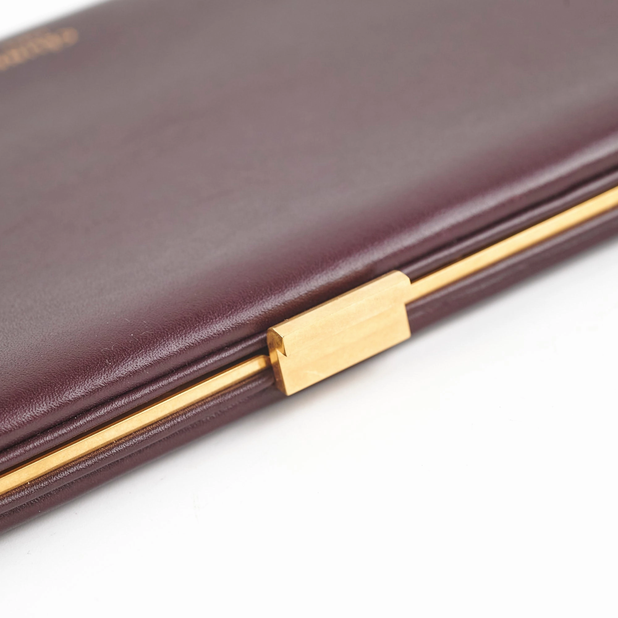 Celine Burgundy Wallet On Chain