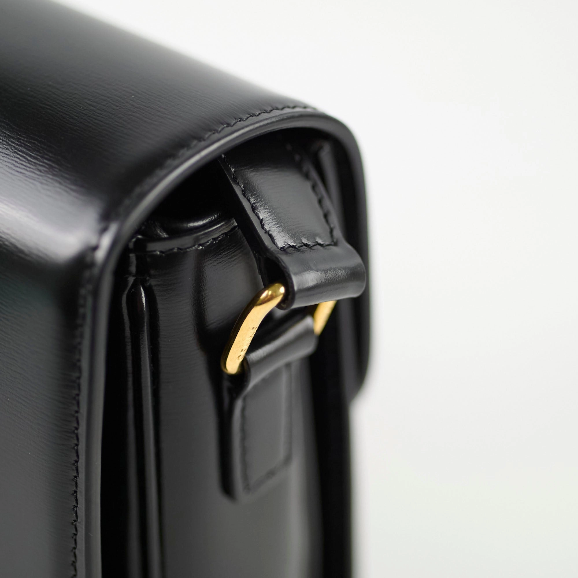 Celine Classique Medium Triomphe Bag Black