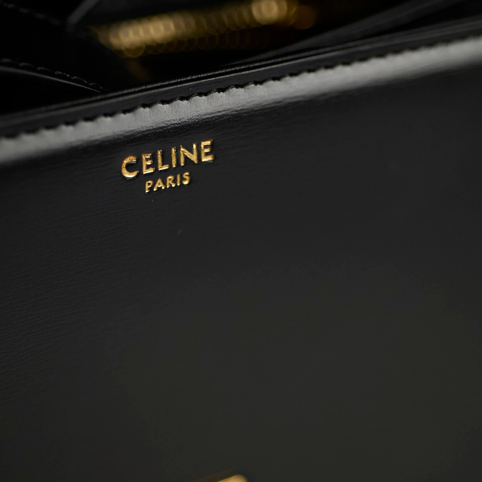 Celine Classique Medium Triomphe Bag Black