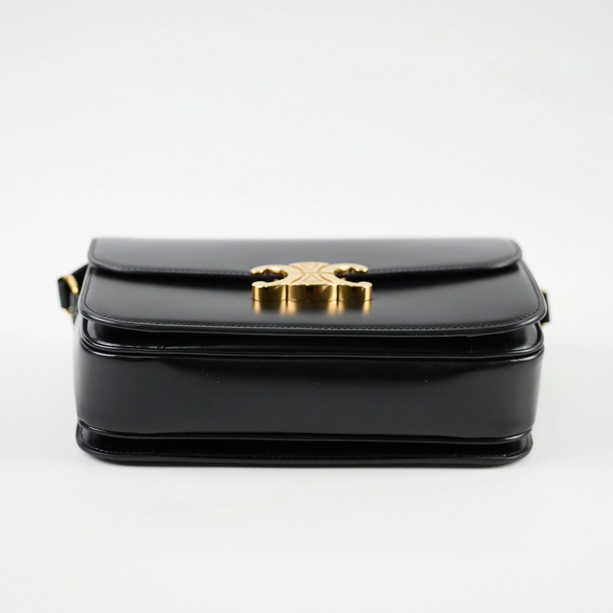 Celine Classique Medium Triomphe Bag Black