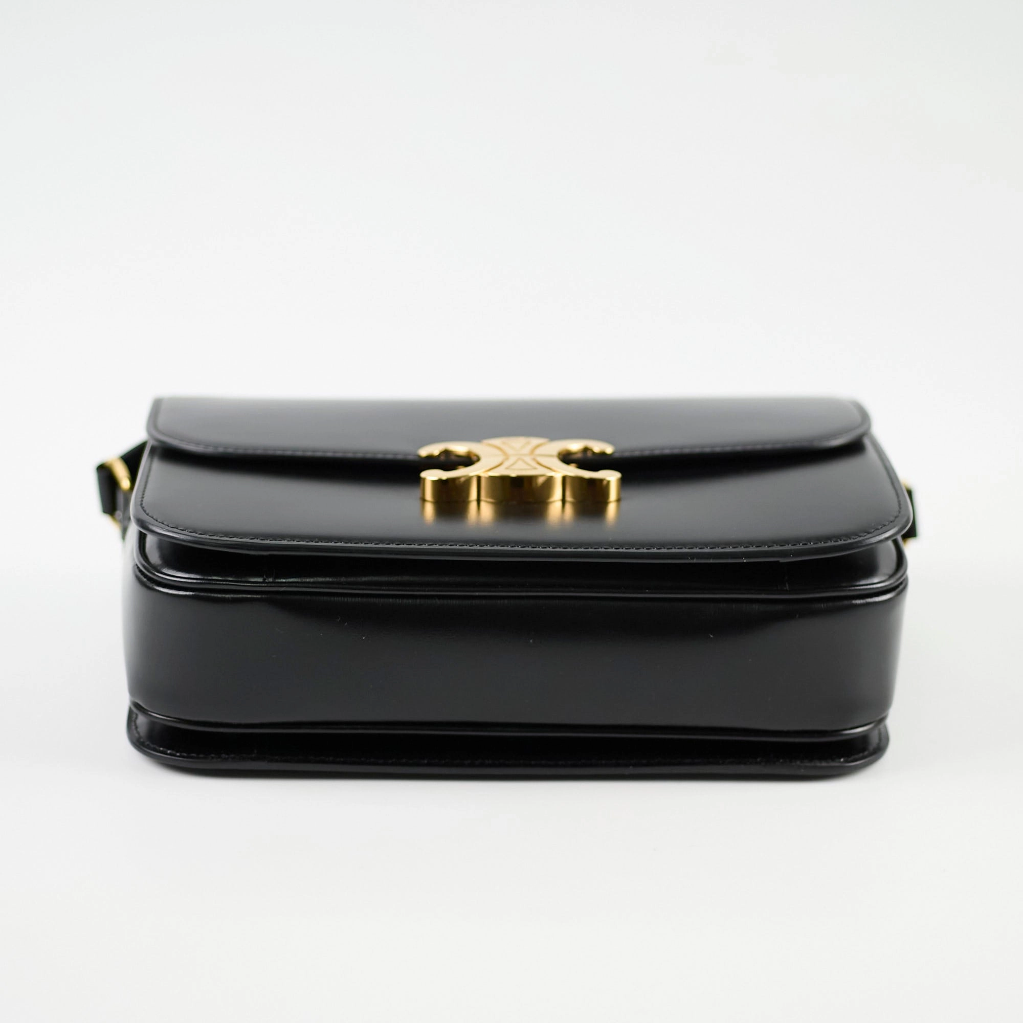 Celine Classique Medium Triomphe Bag Black