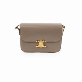 Celine Classique Medium Triomphe Bag Pebble