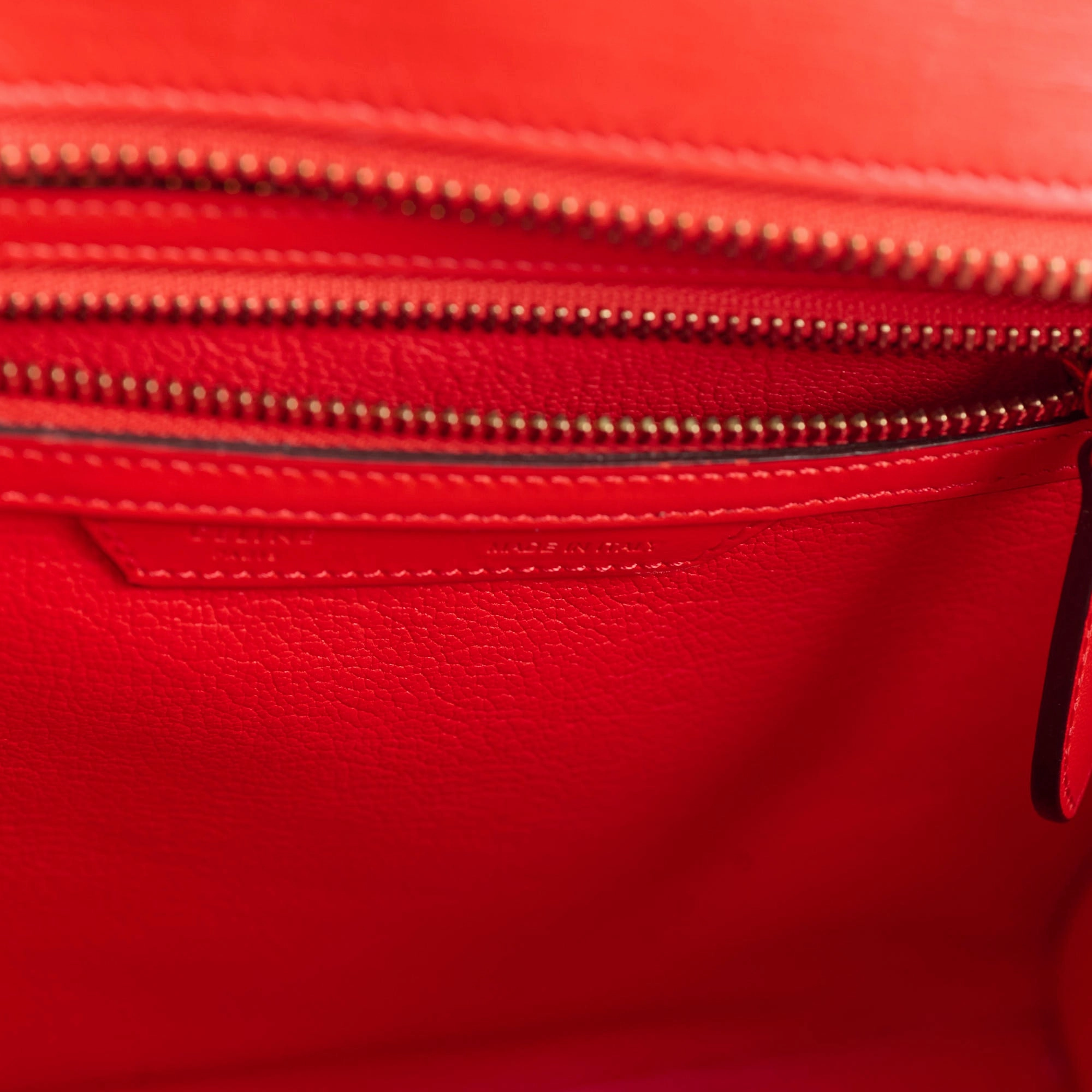 Celine Luggage Micro Red