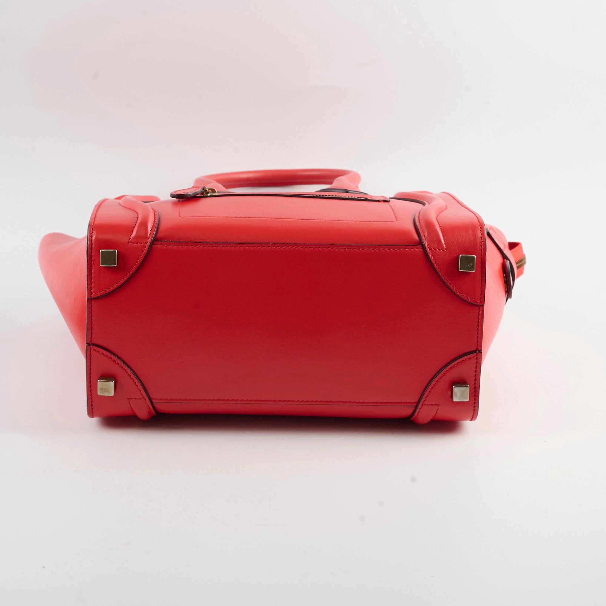 Celine Luggage Micro Red
