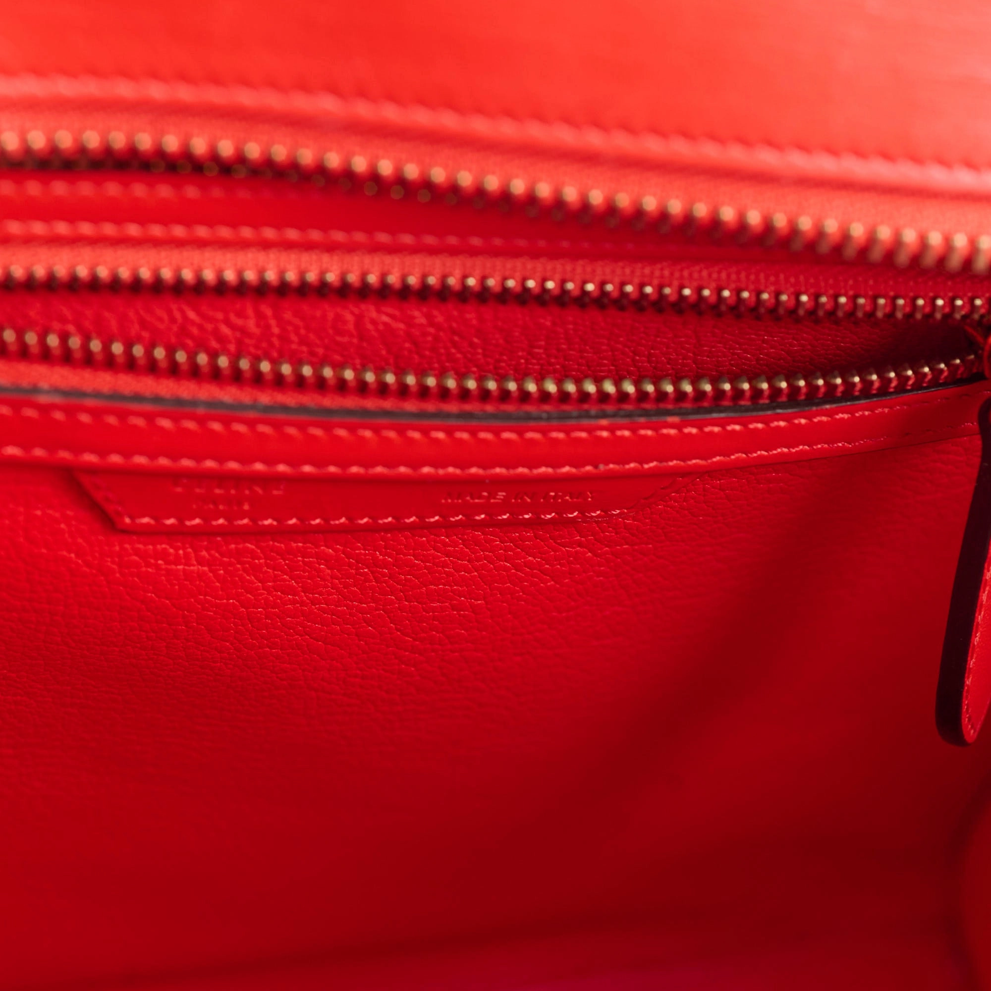 Celine Luggage Micro Red