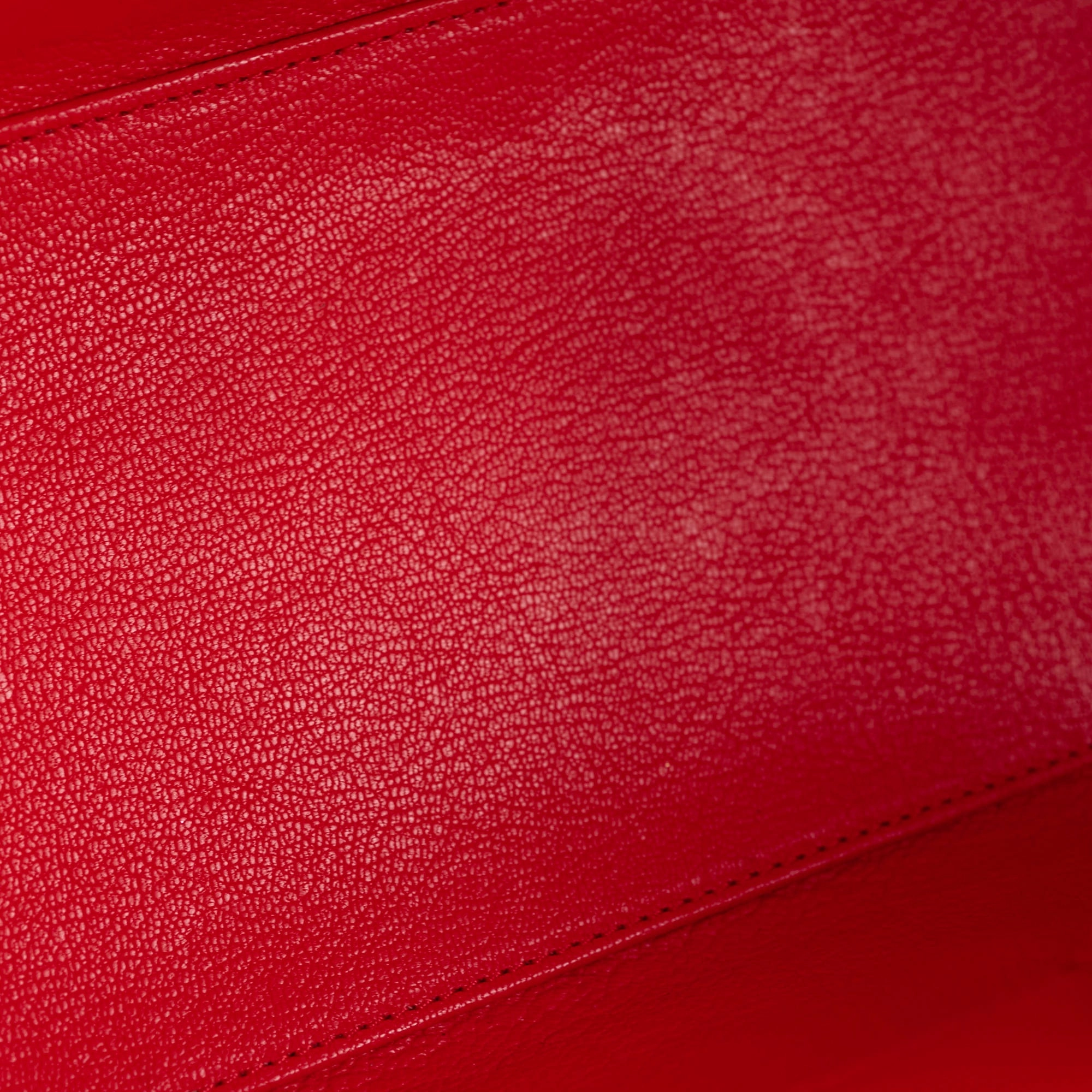 Celine Luggage Micro Red