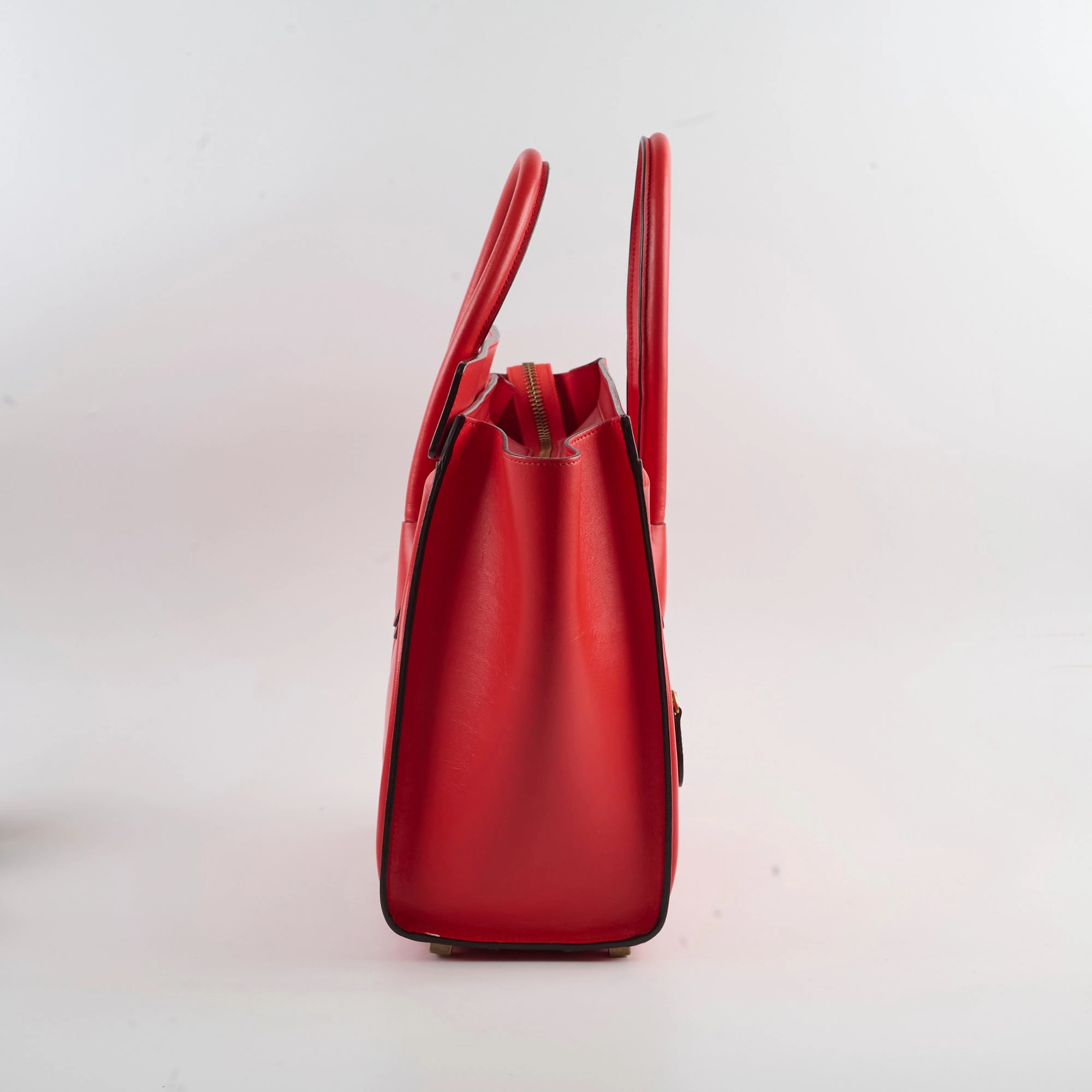 Celine Luggage Micro Red