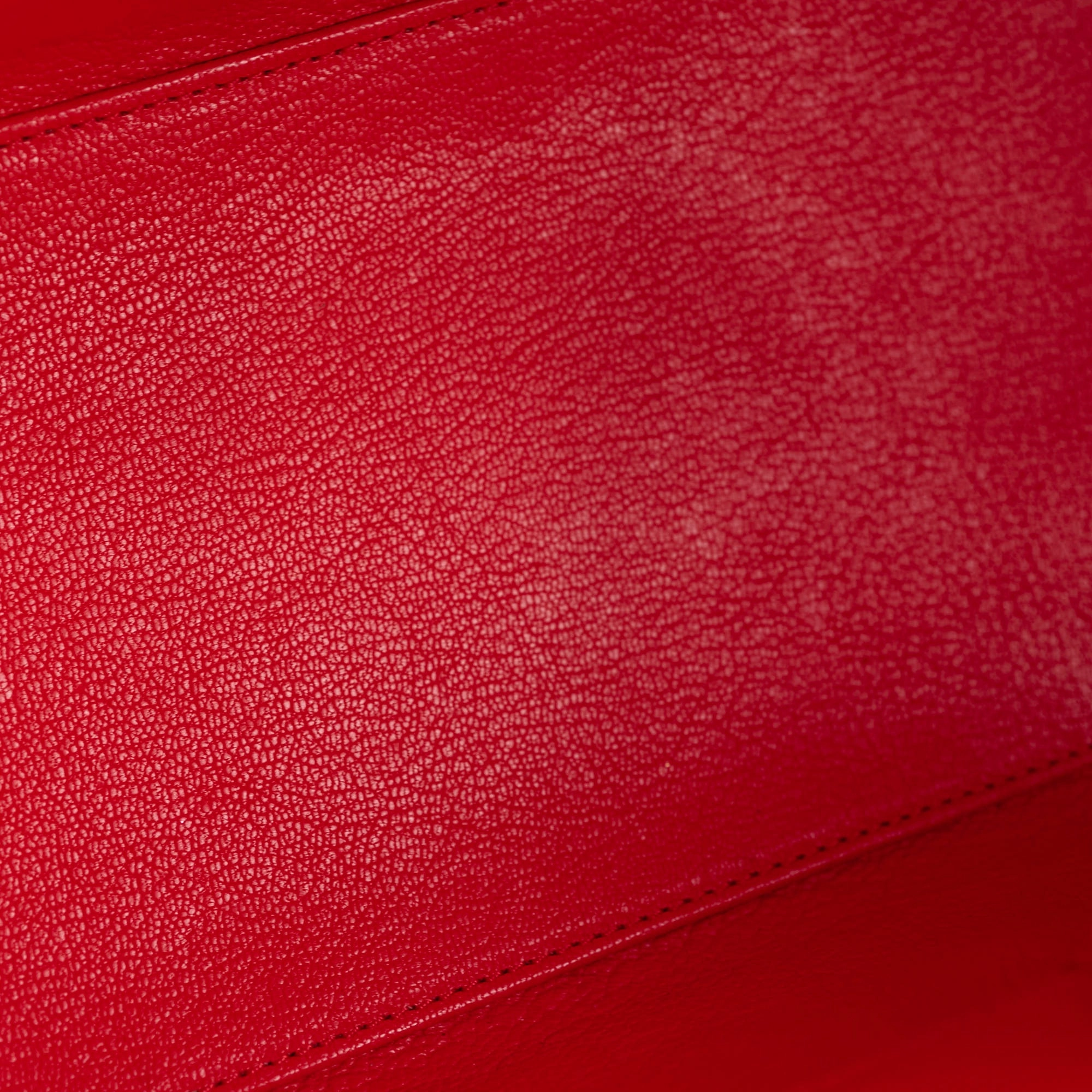 Celine Luggage Micro Red