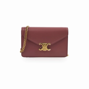 Celine Margo Wallet On Chain Vintage Rose Pink