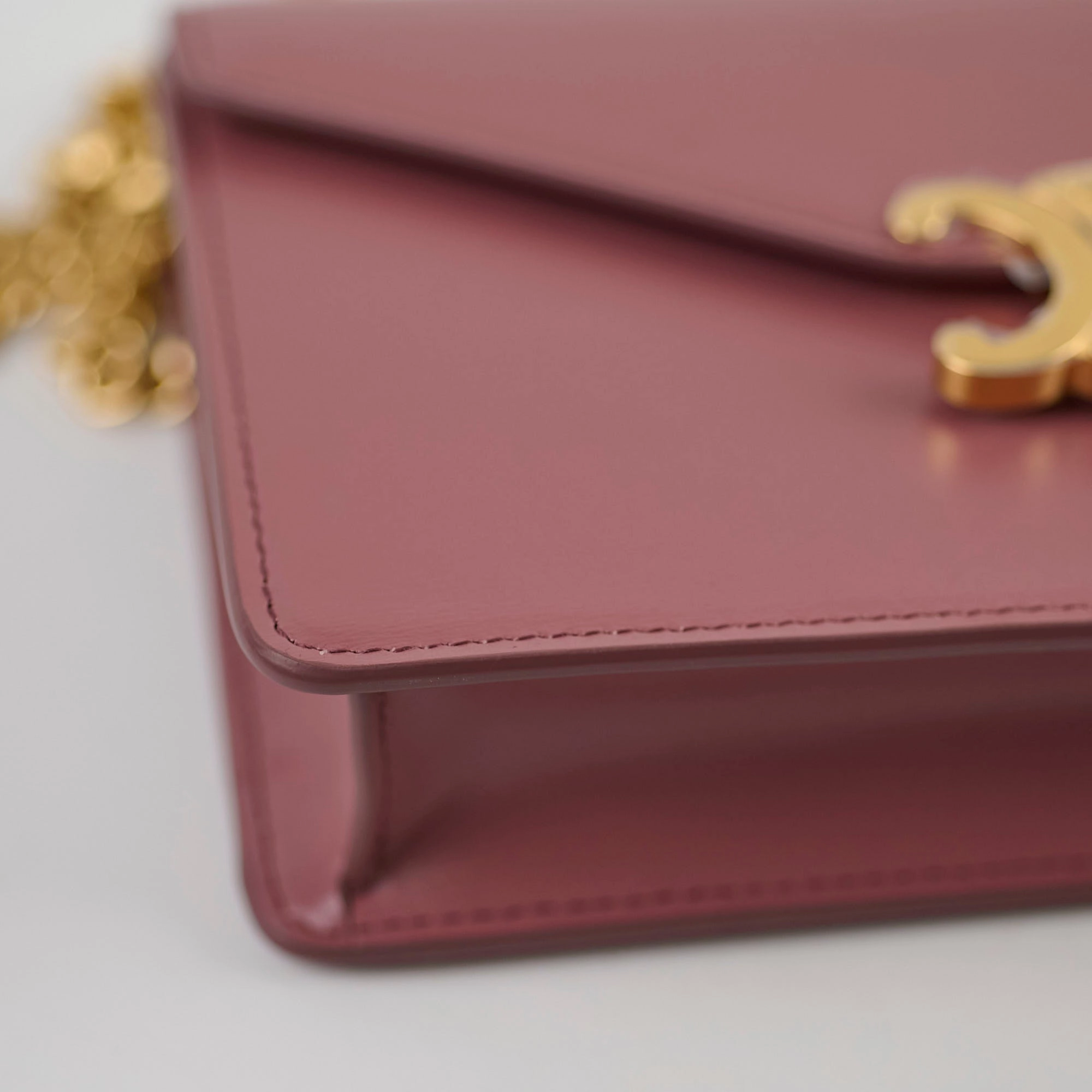 Celine Margo Wallet On Chain Vintage Rose Pink