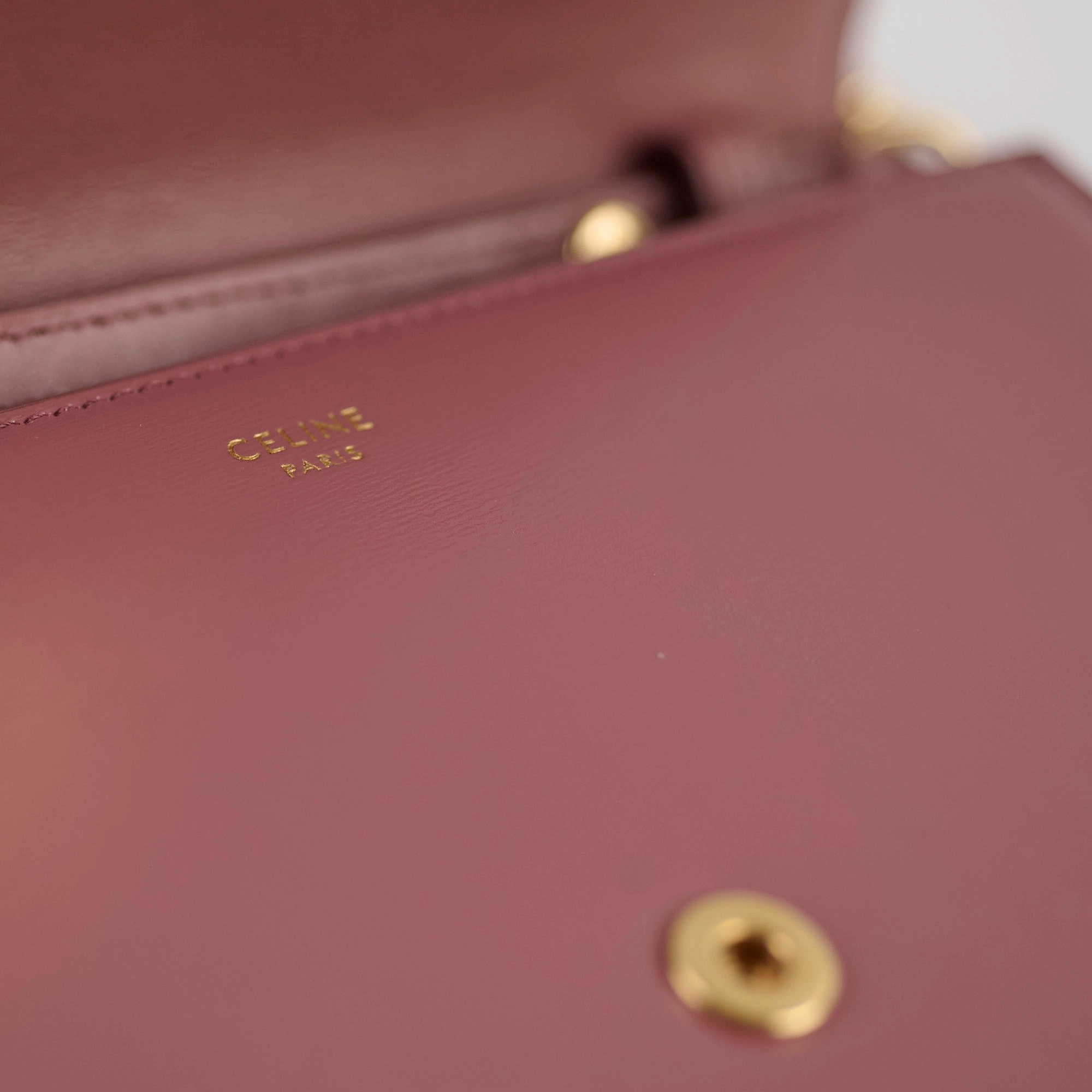 Celine Margo Wallet On Chain Vintage Rose Pink