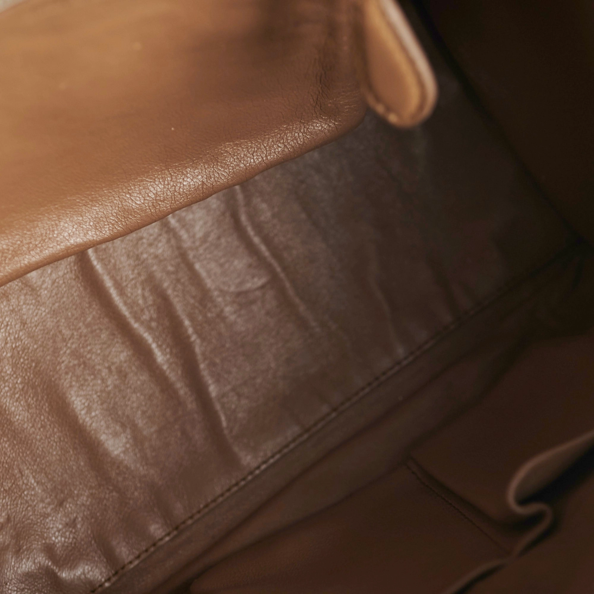 Celine Micro Luggage Taupe Tote