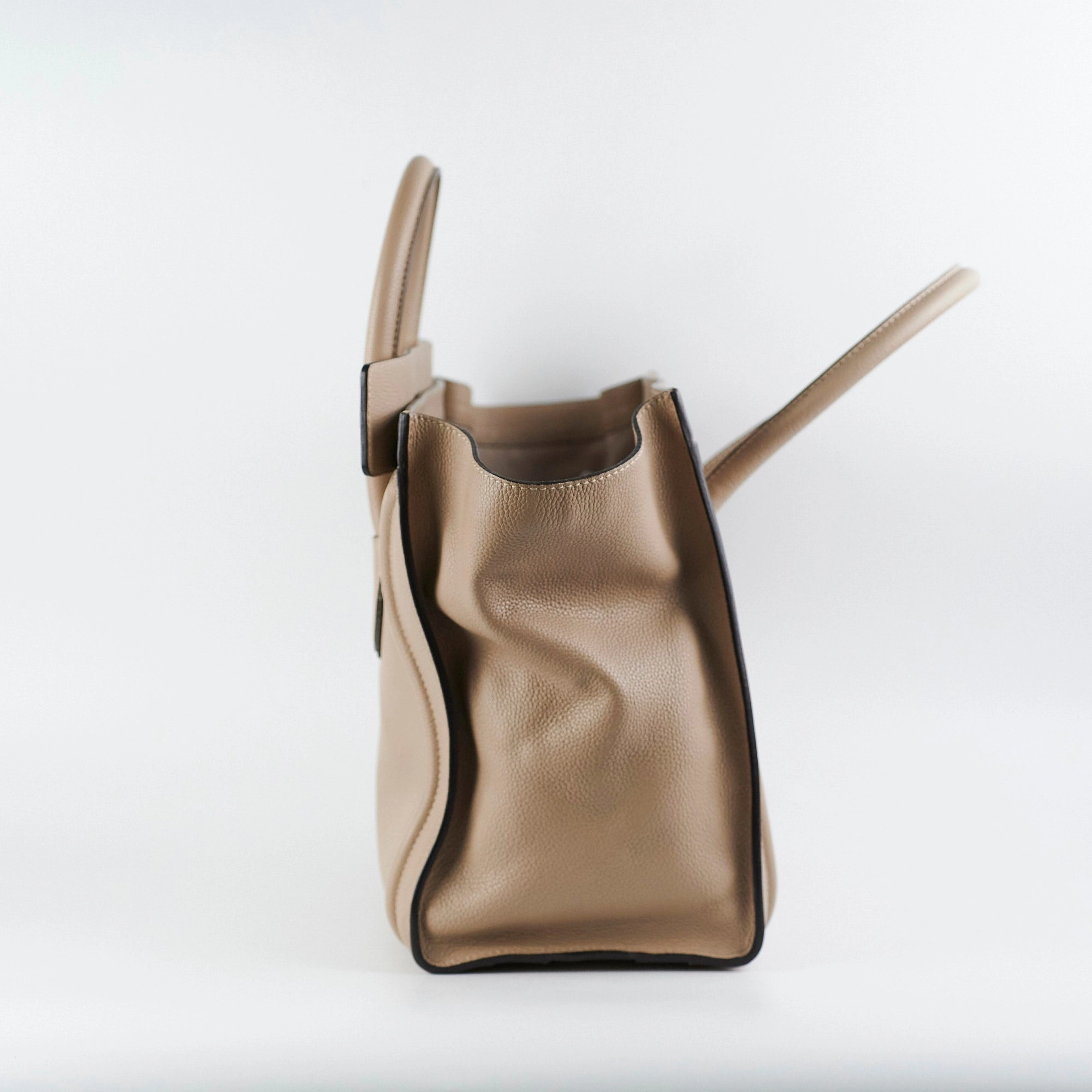 Celine Micro Luggage Tote Beige