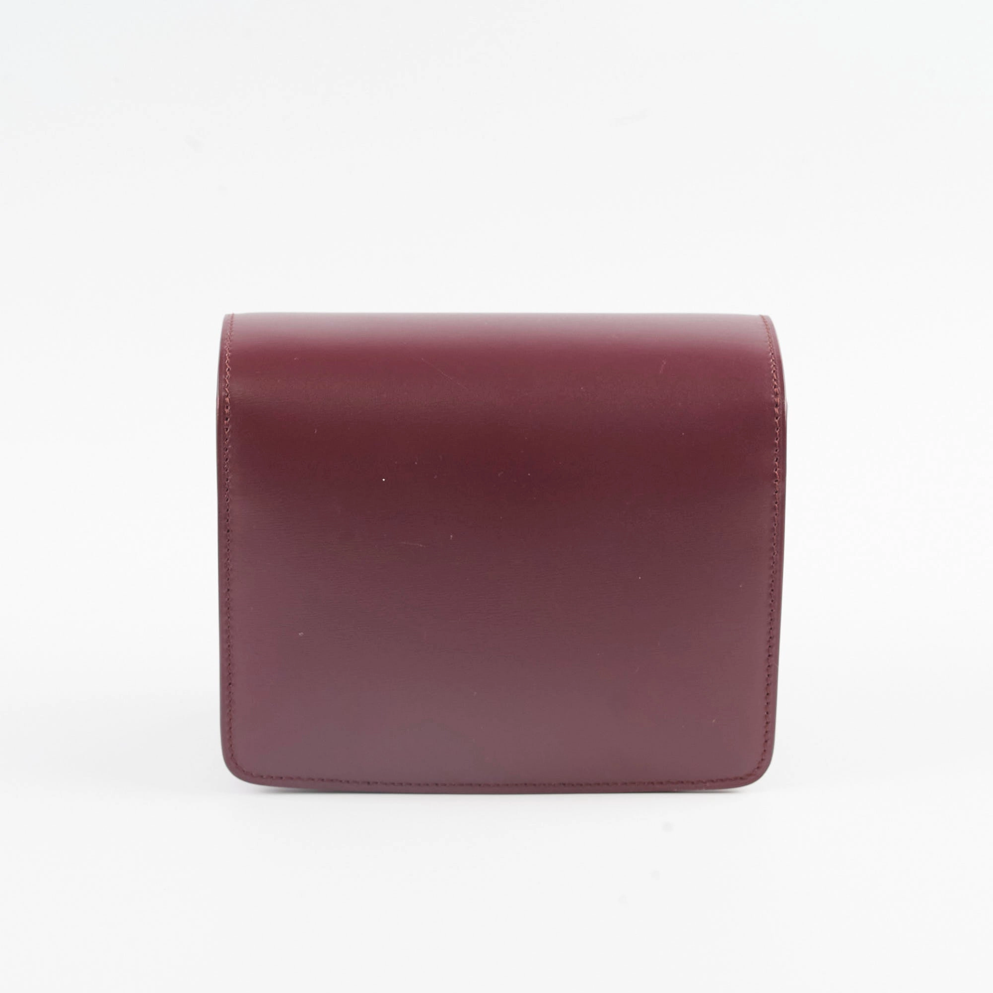 Celine Mini Box Bag Burgundy