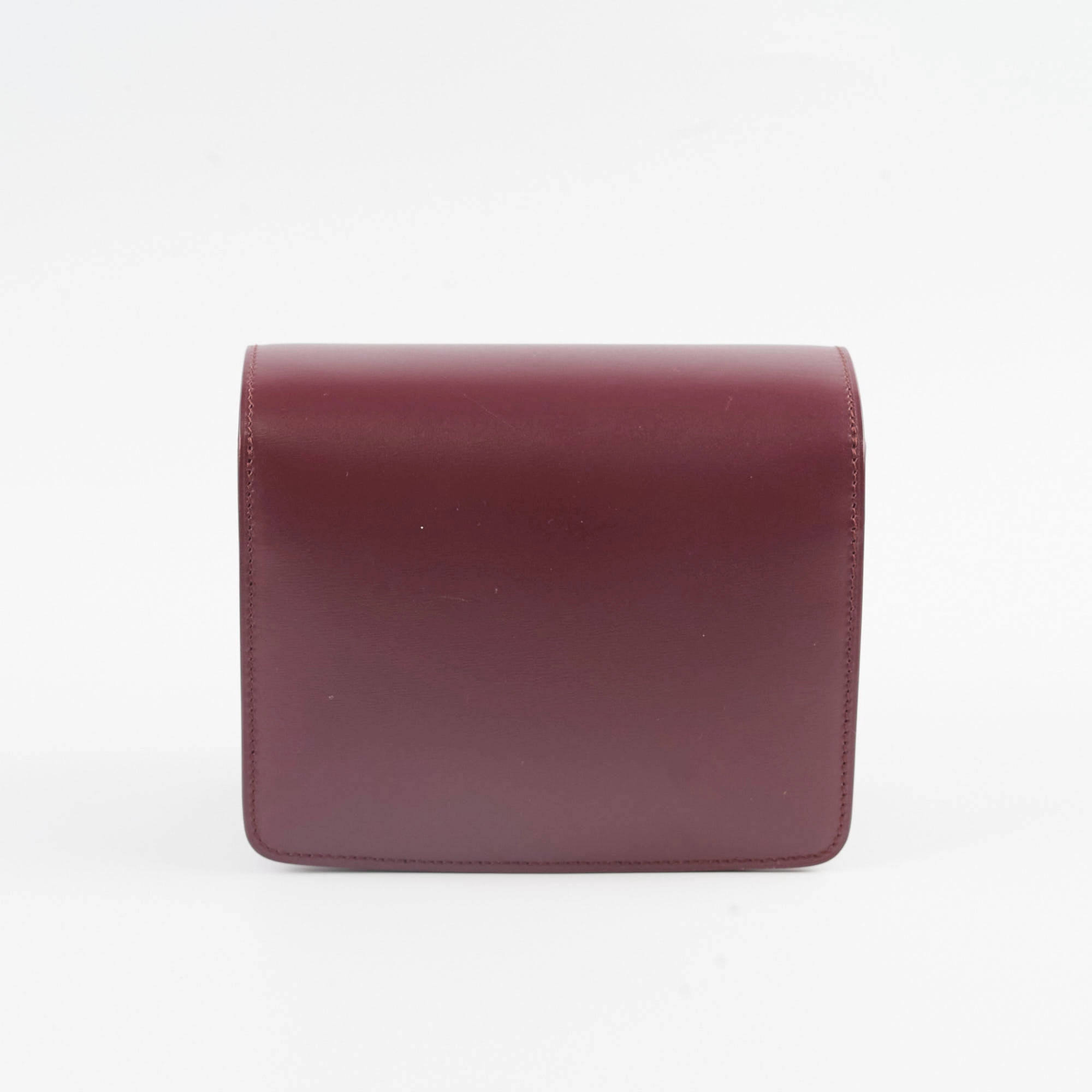 Celine Mini Box Bag Burgundy