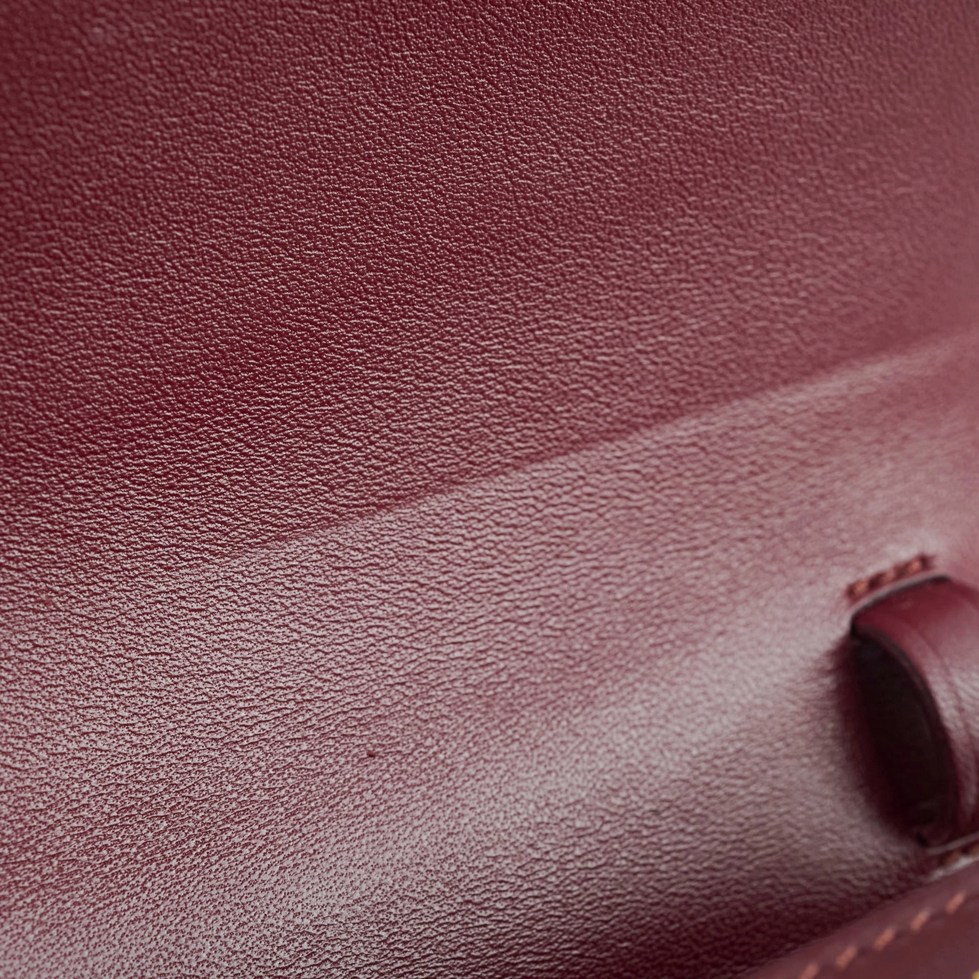 Celine Mini Box Bag Burgundy