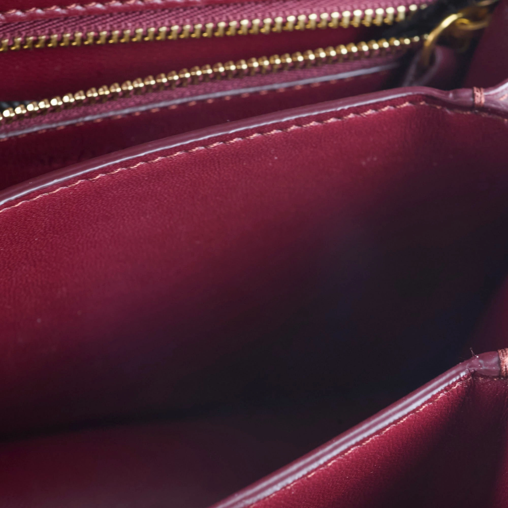 Celine Mini Box Bag Burgundy
