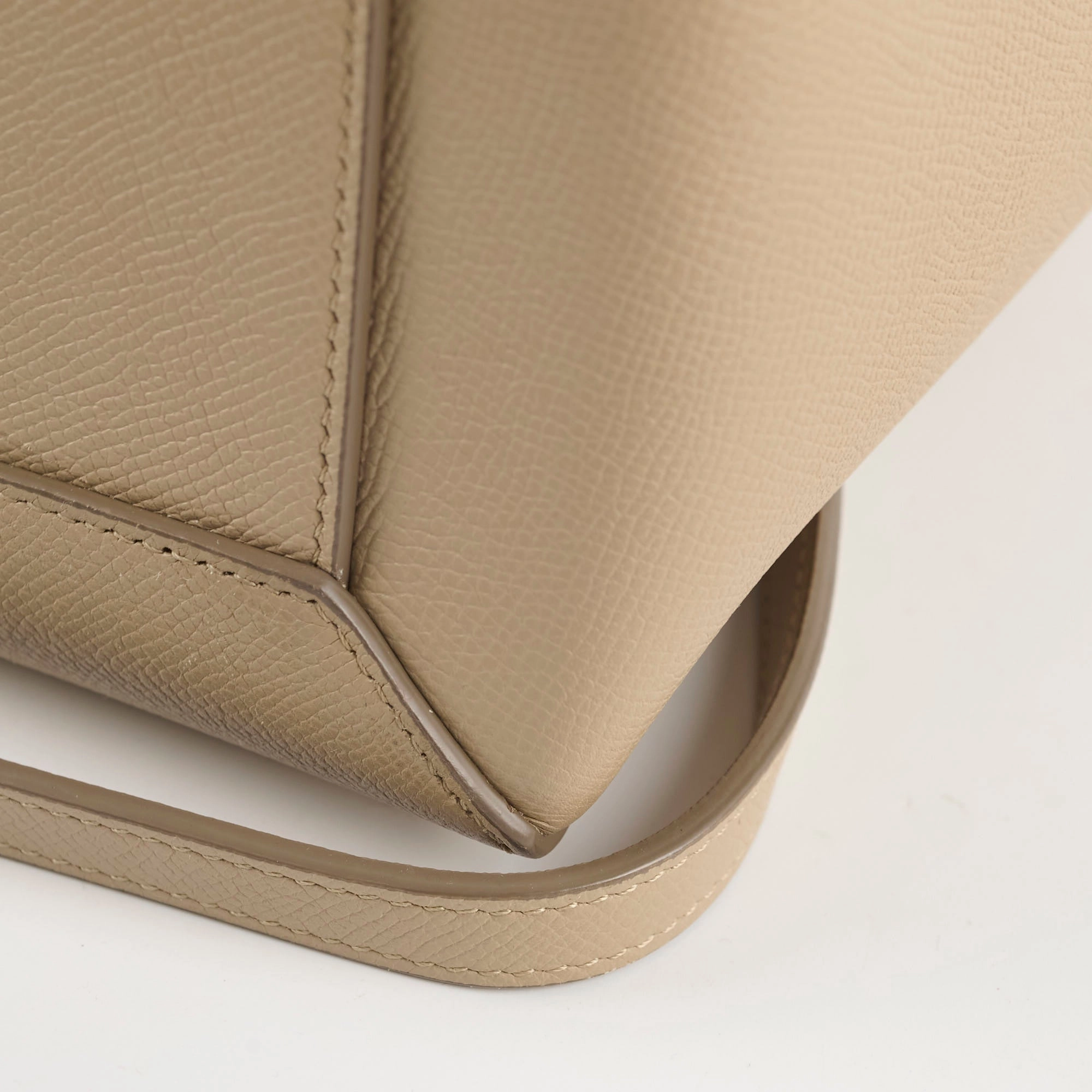 Celine Nano Grained Calfskin Belt Bag Taupe