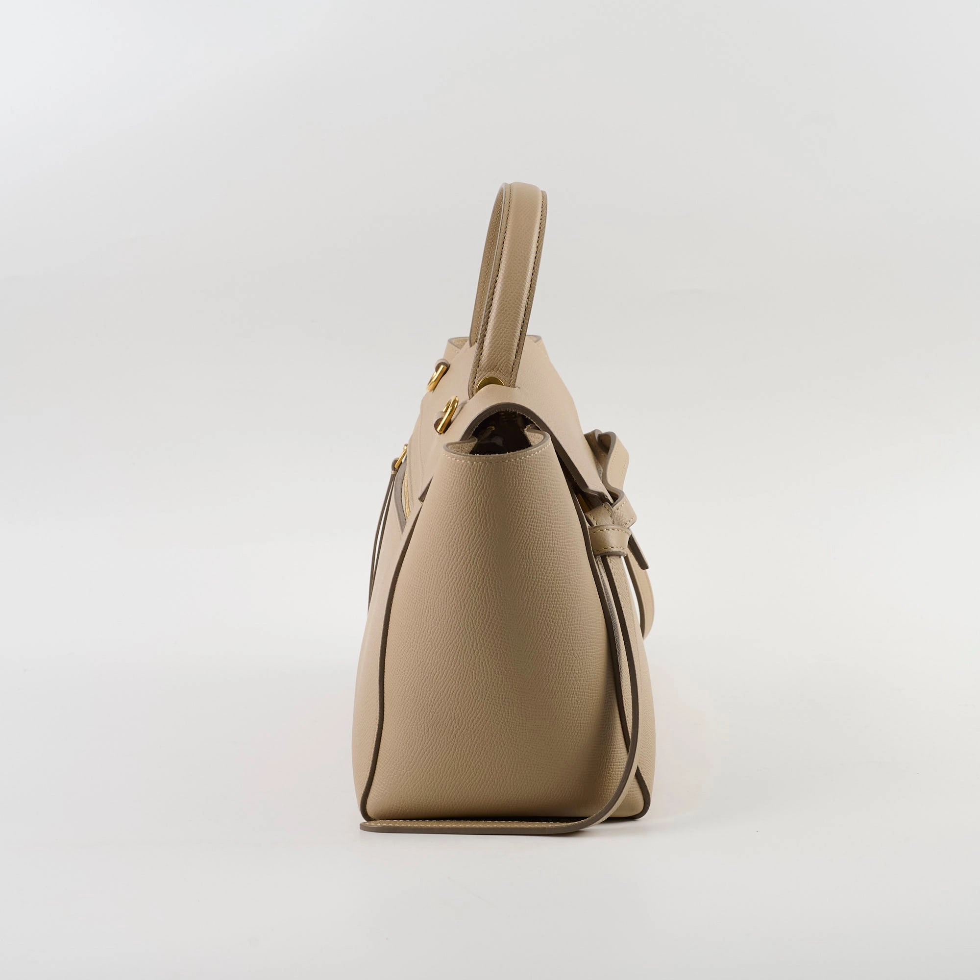 Celine Nano Grained Calfskin Belt Bag Taupe