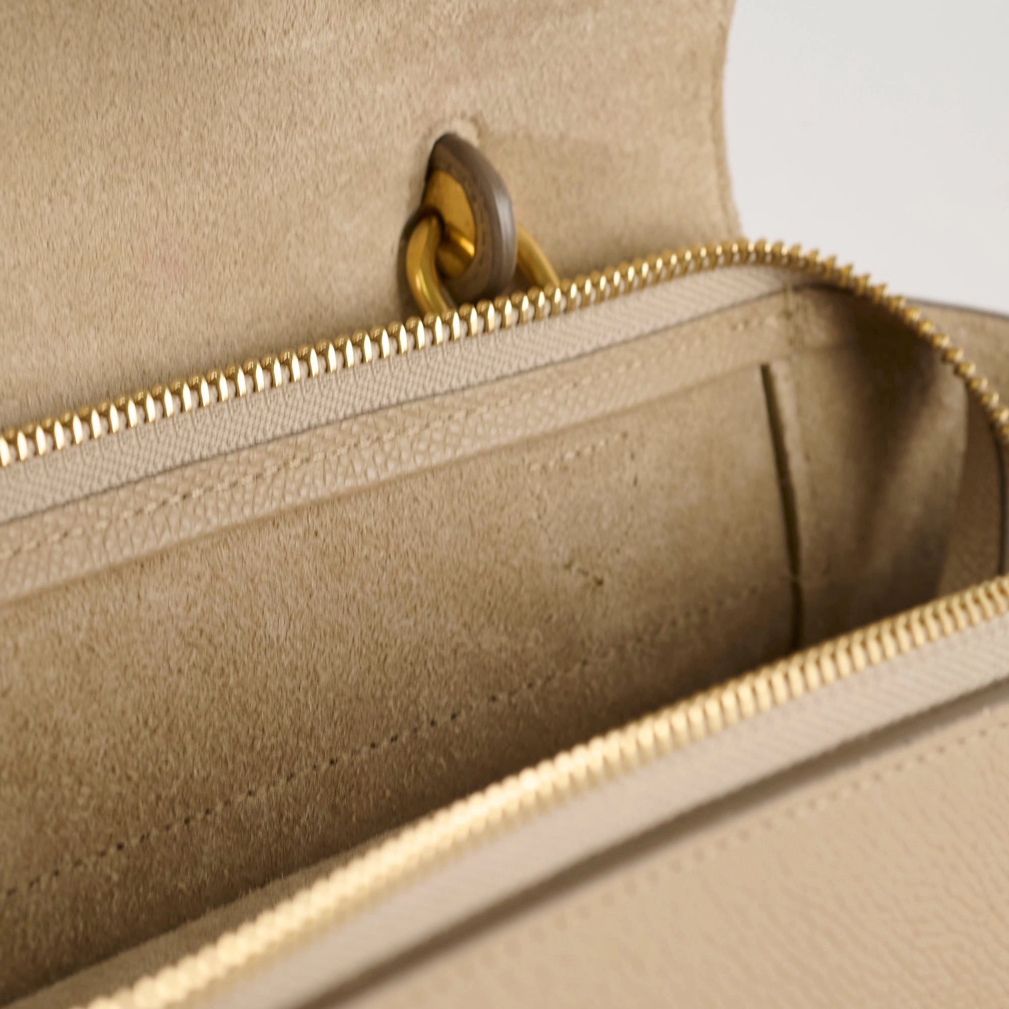 Celine Nano Grained Calfskin Belt Bag Taupe