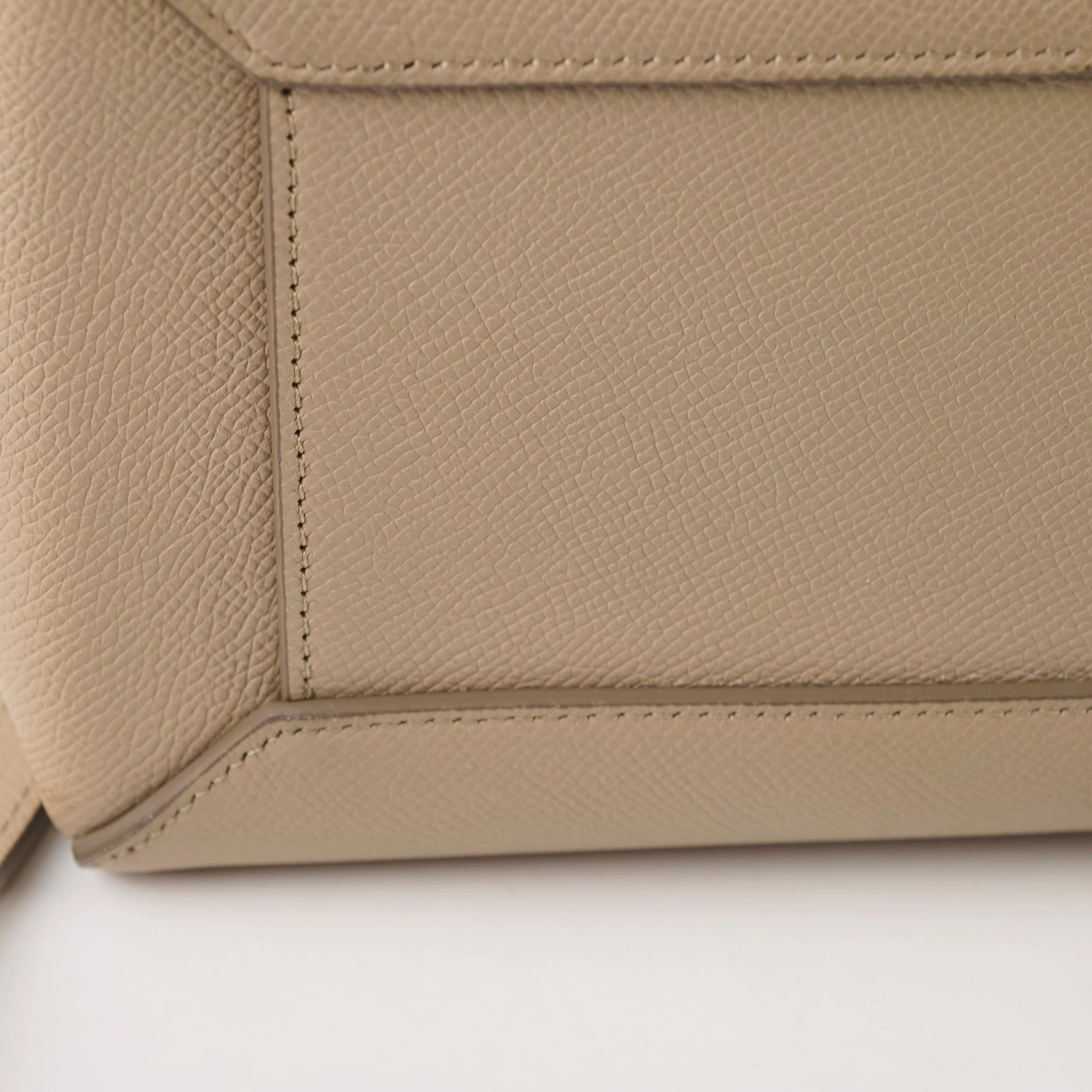 Celine Nano Grained Calfskin Belt Bag Taupe