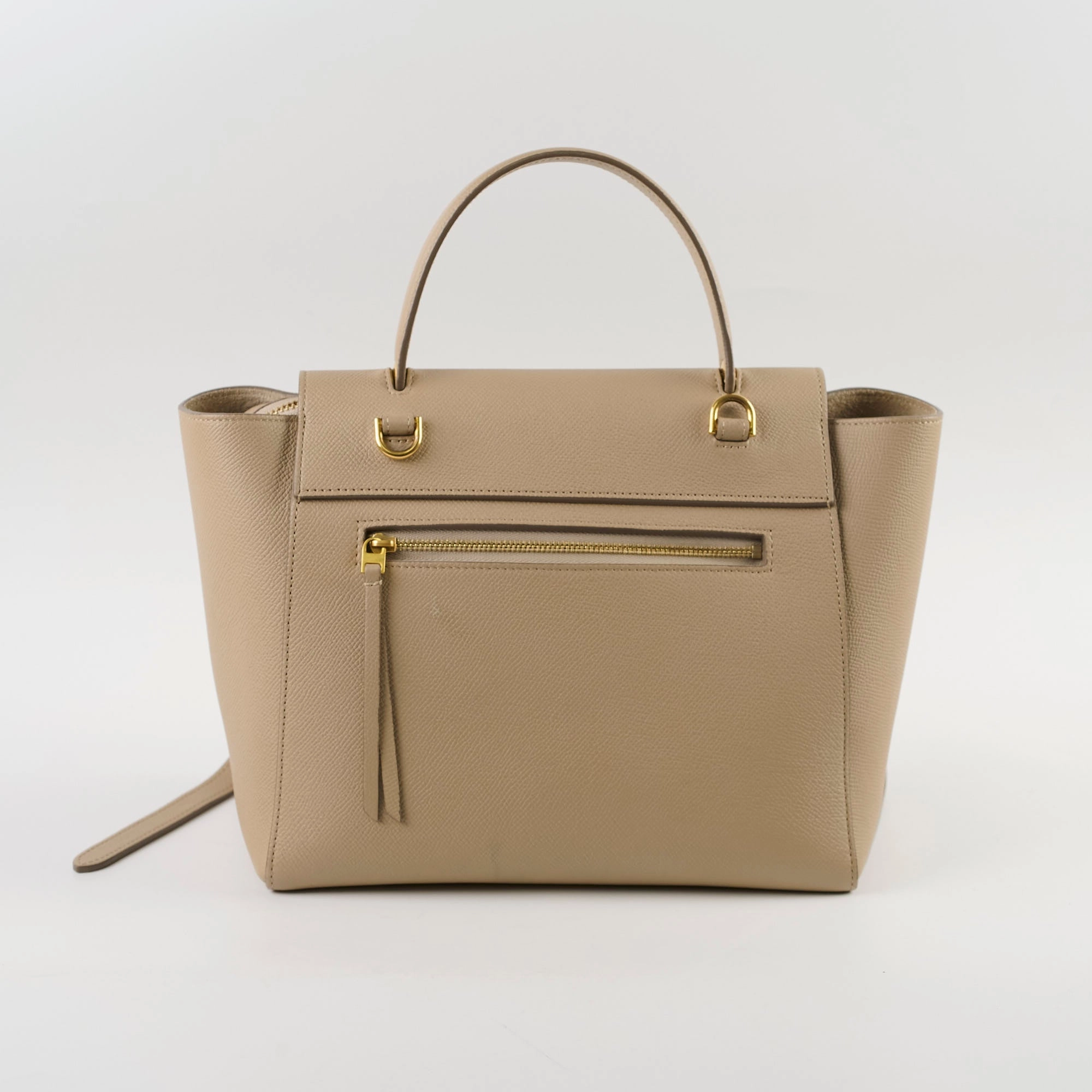Celine Nano Grained Calfskin Belt Bag Taupe