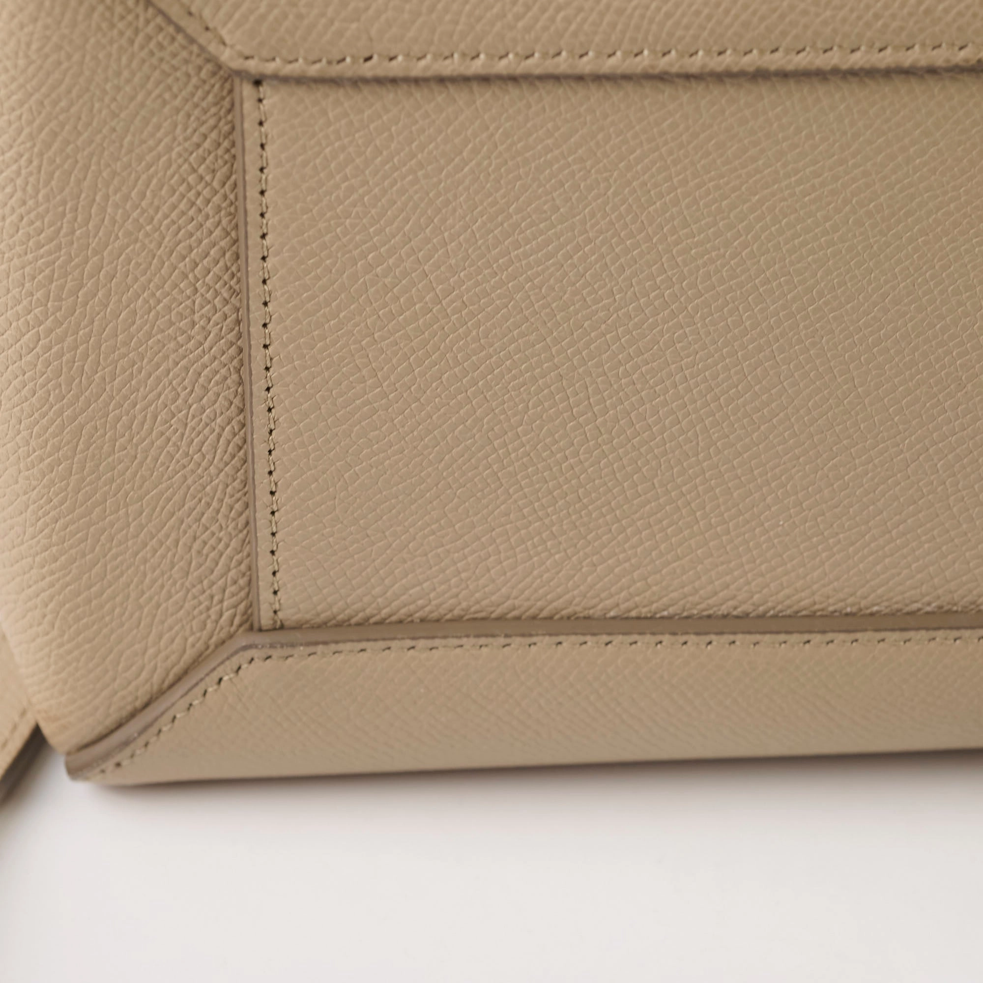Celine Nano Grained Calfskin Belt Bag Taupe