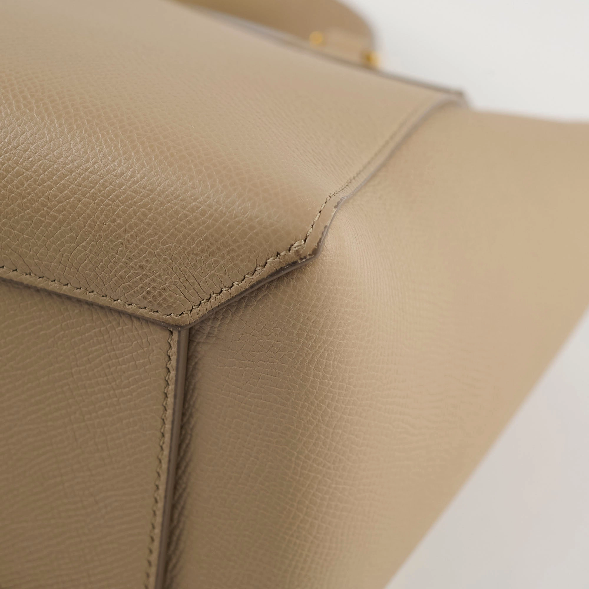 Celine Nano Grained Calfskin Belt Bag Taupe
