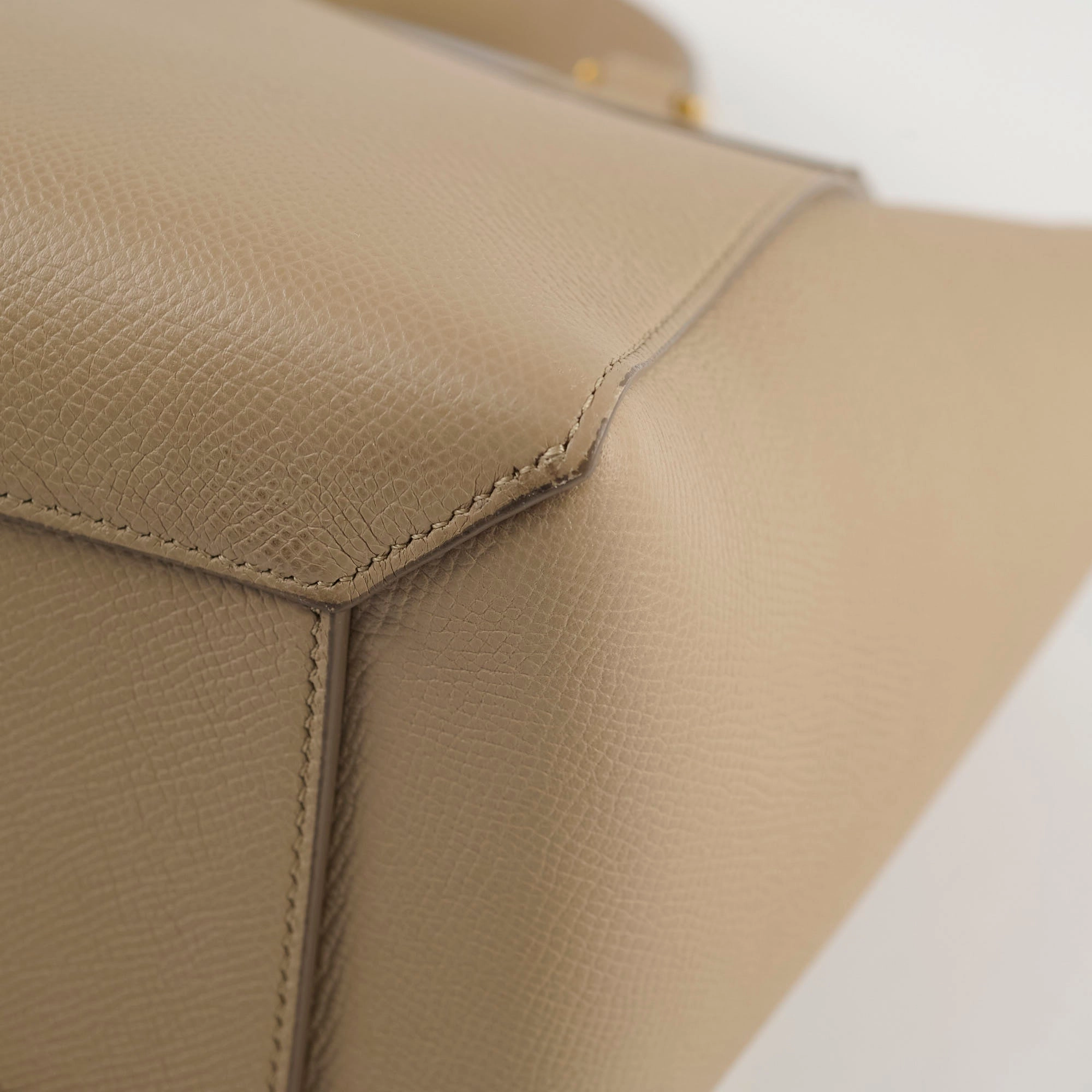 Celine Nano Grained Calfskin Belt Bag Taupe