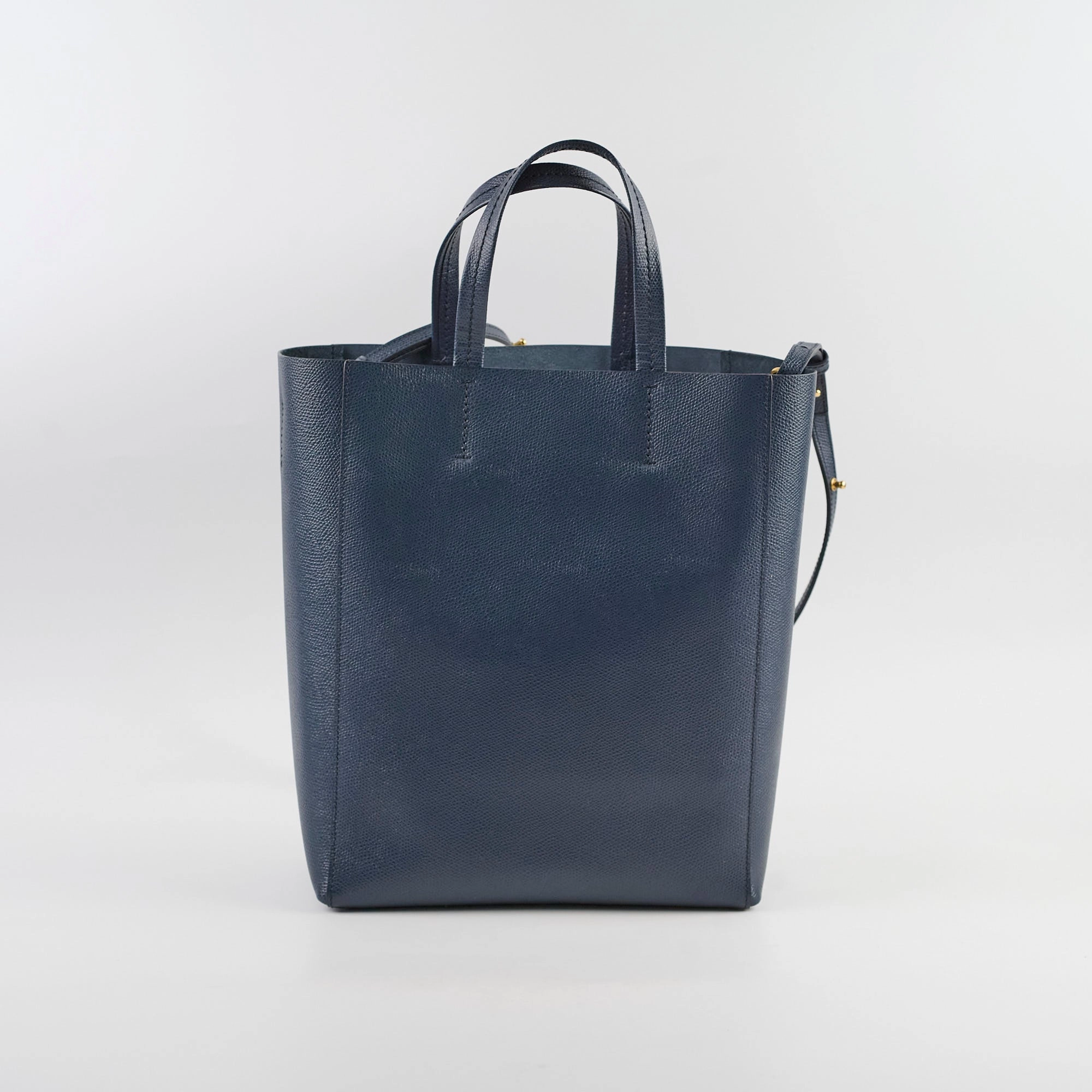 Celine Navy Shopper Tote