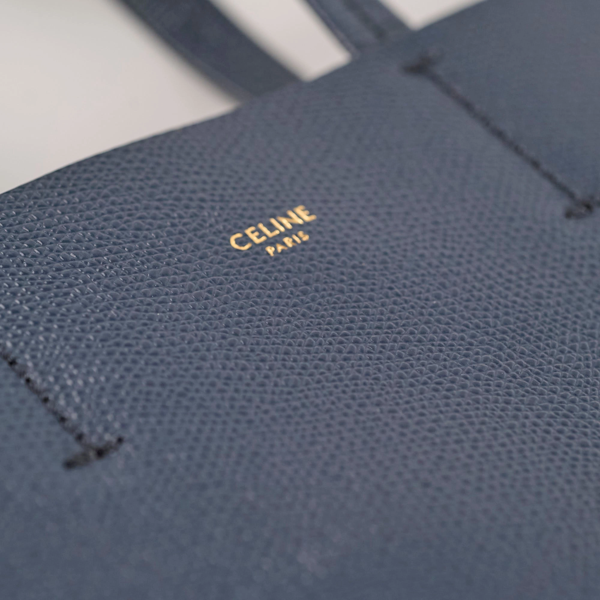 Celine Navy Shopper Tote