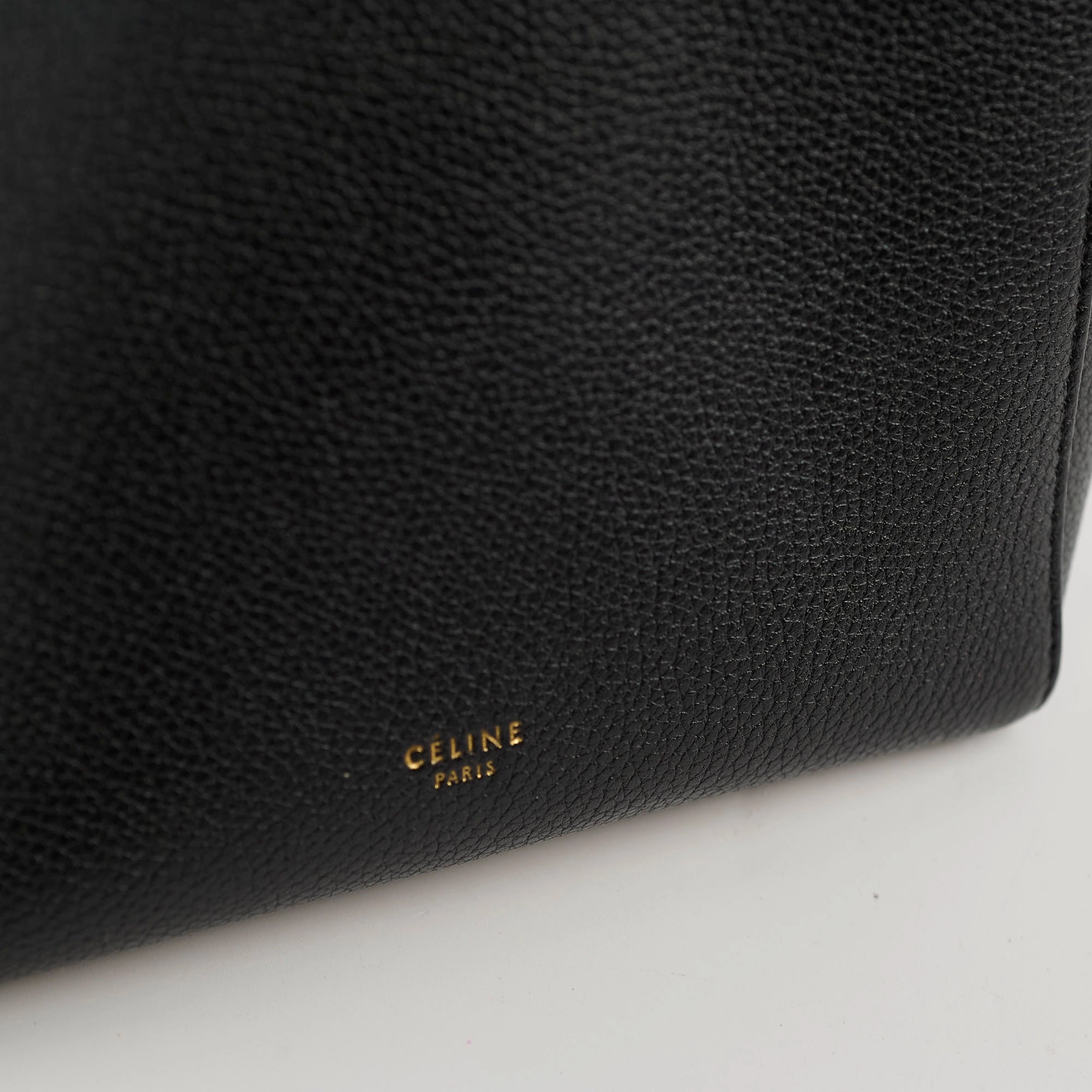 Celine Sangle Bucket Bag Black