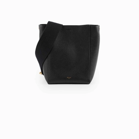 Celine Sangle Bucket Bag Black