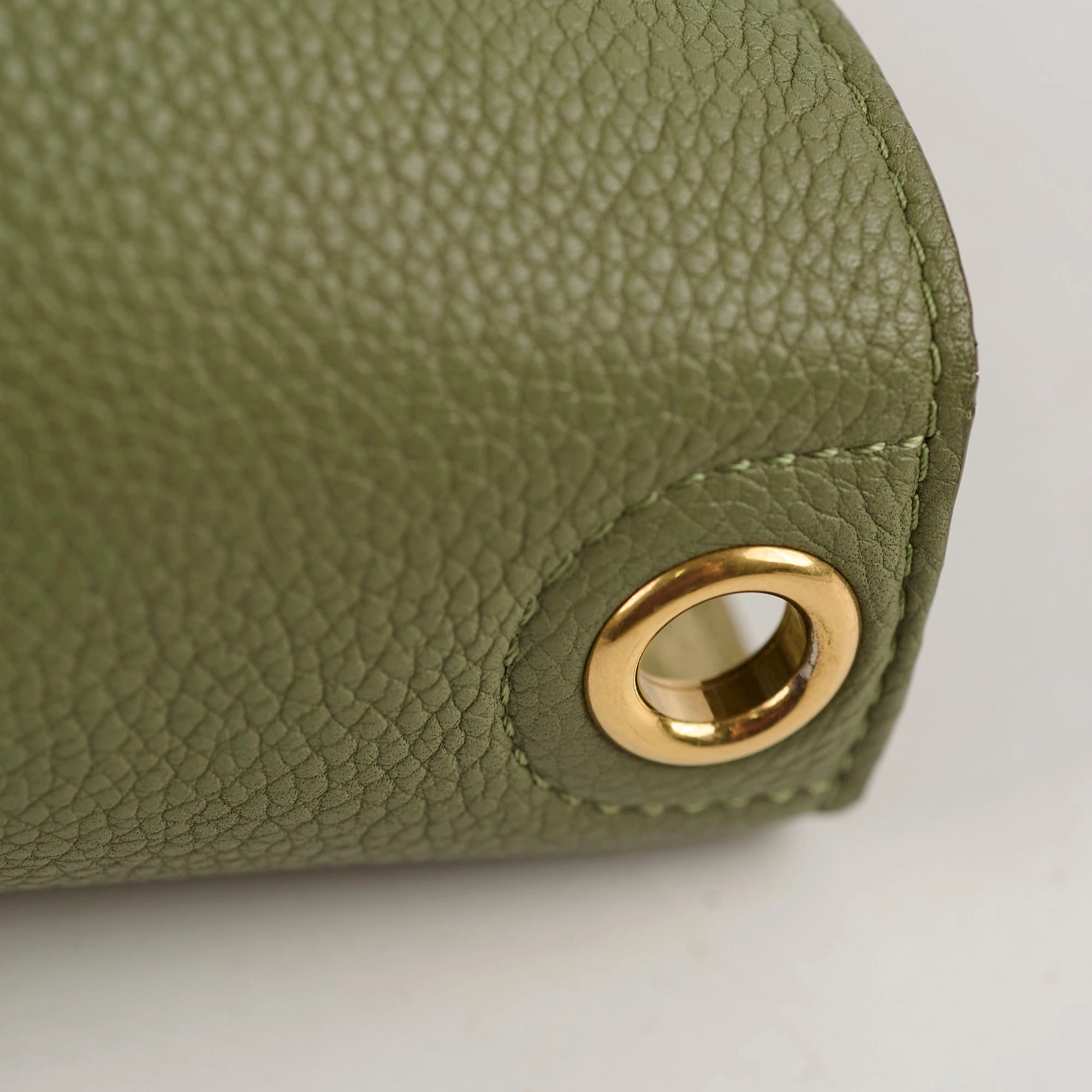 Celine Sangle Bucket Bag Green