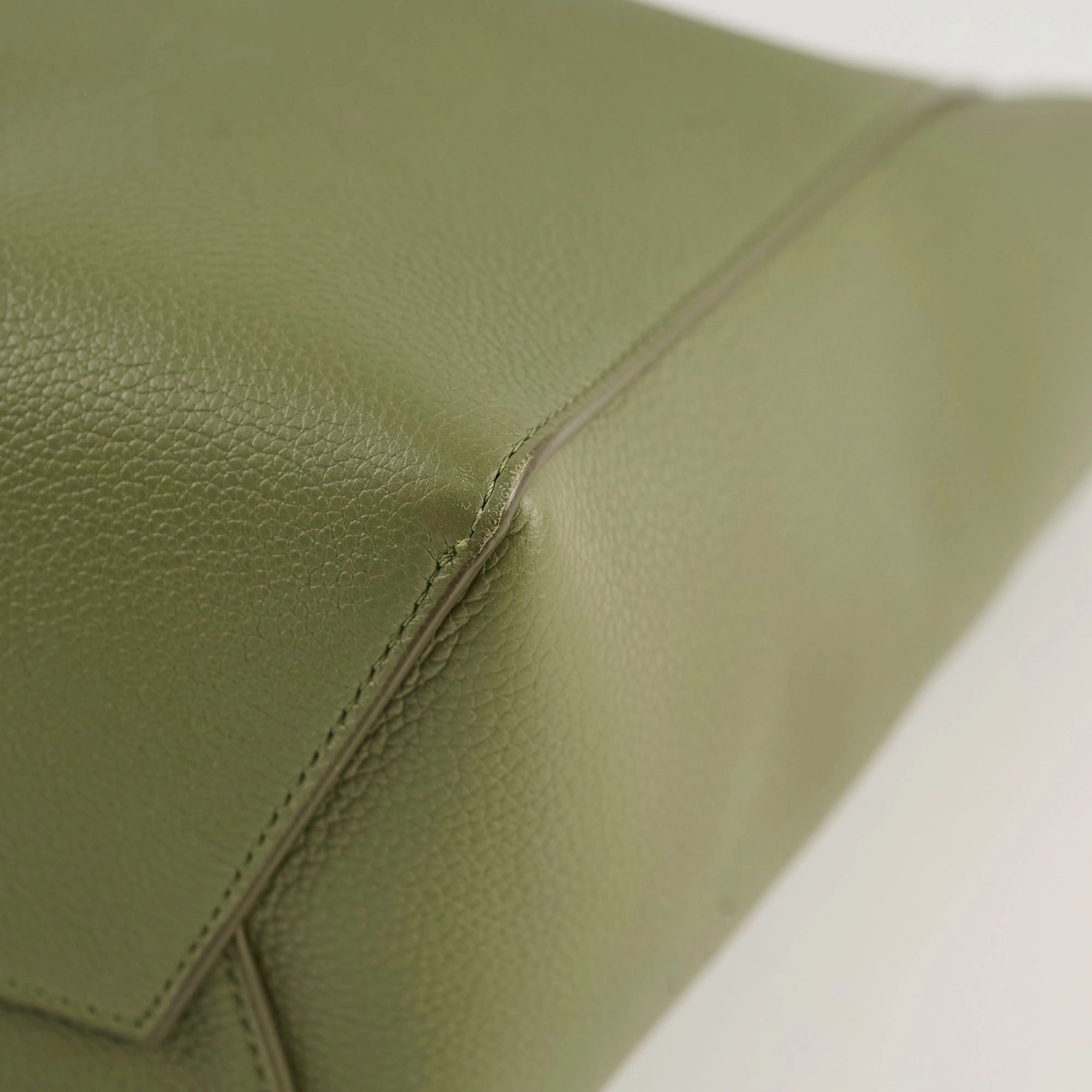 Celine Sangle Bucket Bag Green