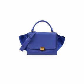 Celine Small Trapeze Bag Blue