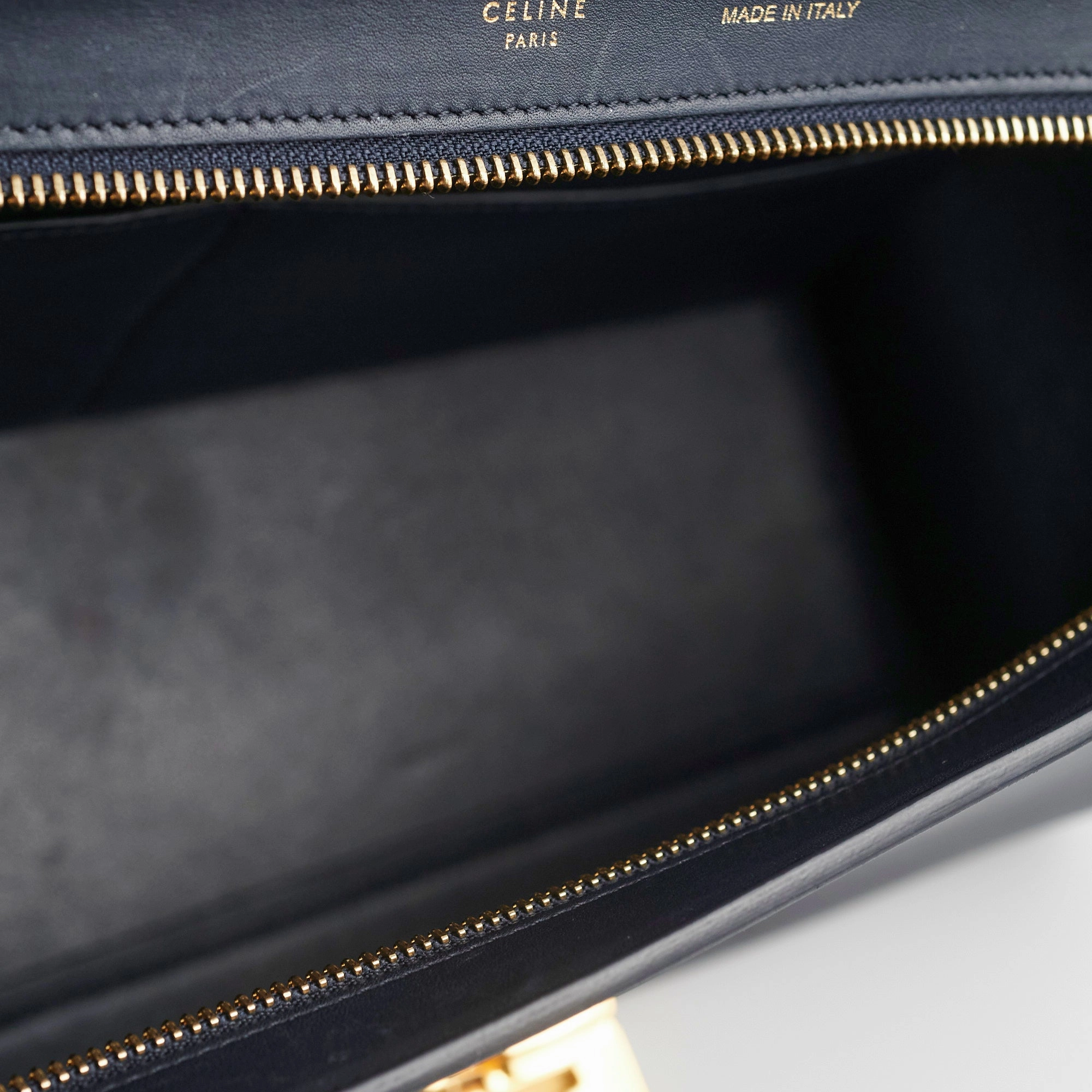Celine Small Trapeze Blue/Black