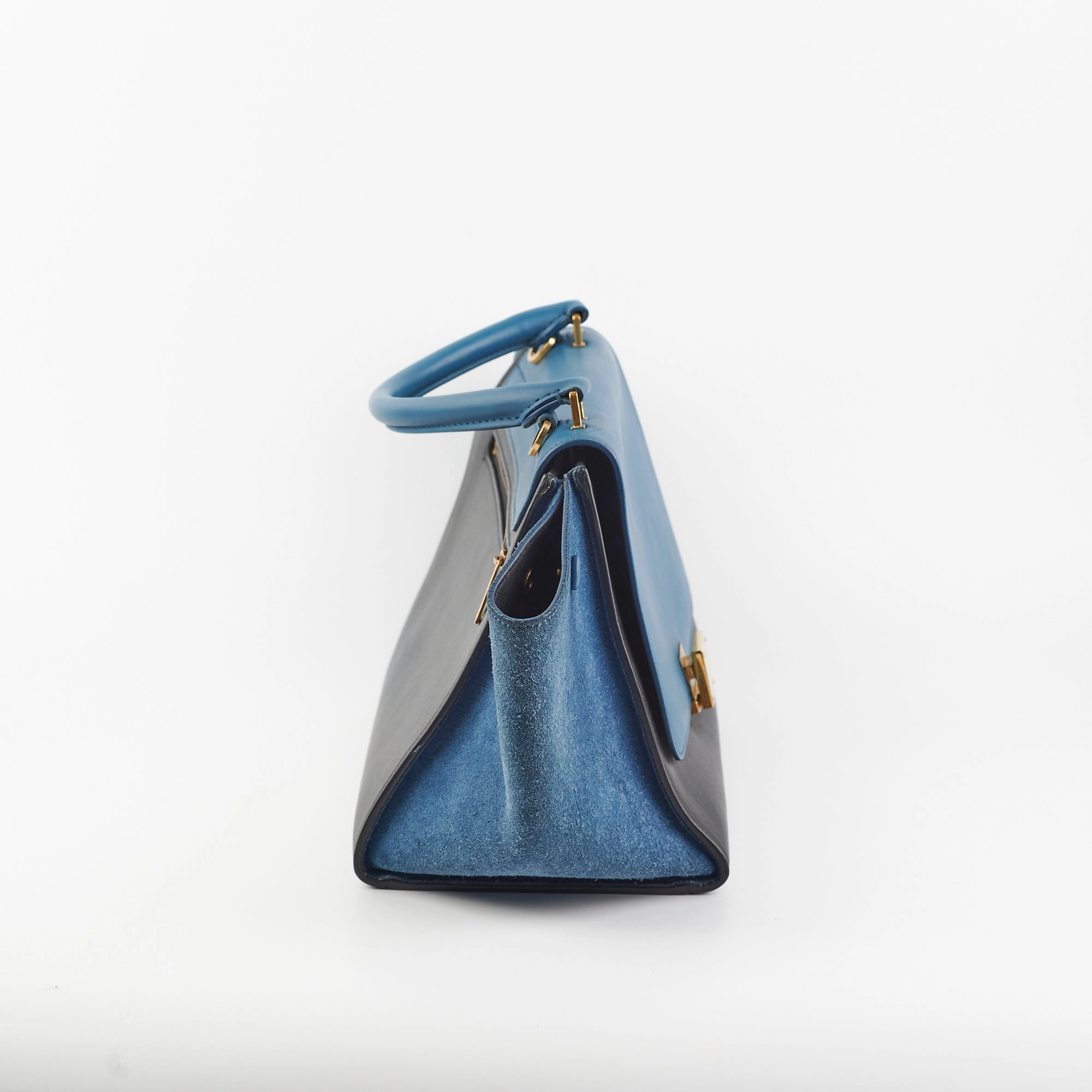 Celine Small Trapeze Blue/Black
