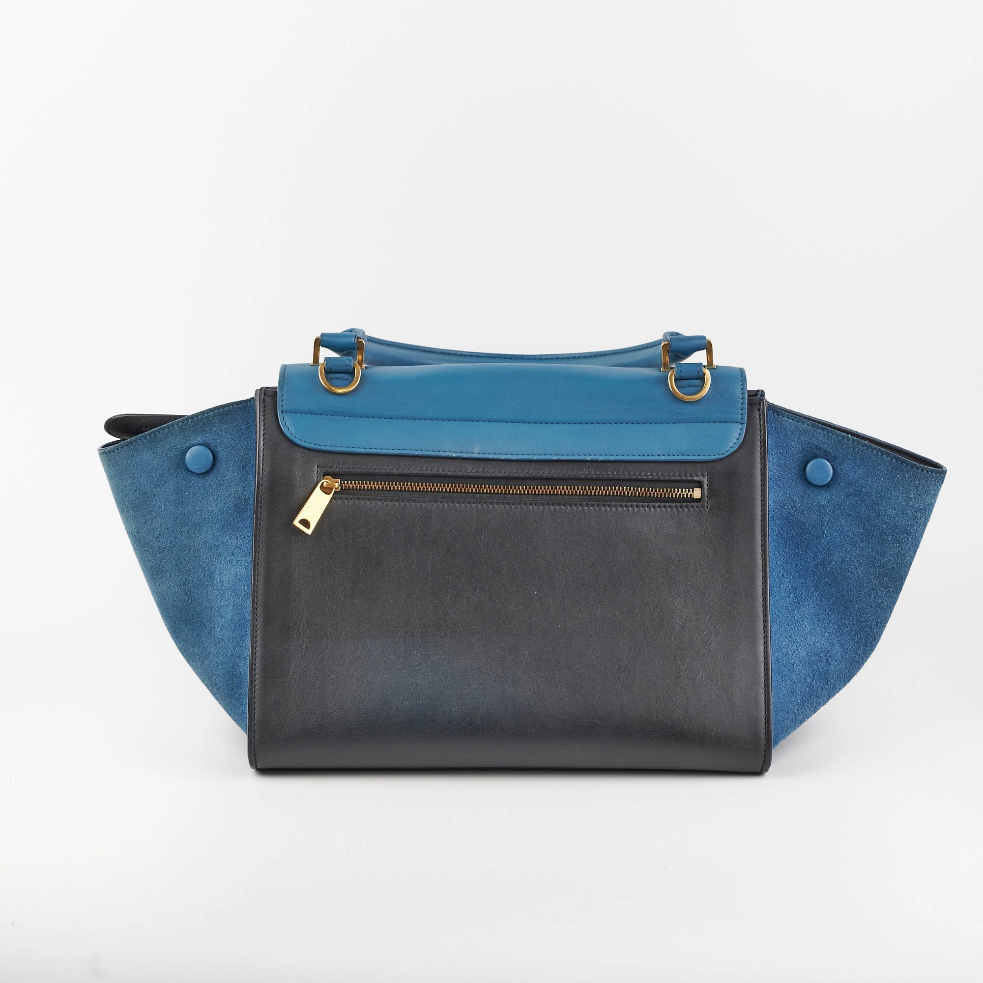 Celine Small Trapeze Blue/Black