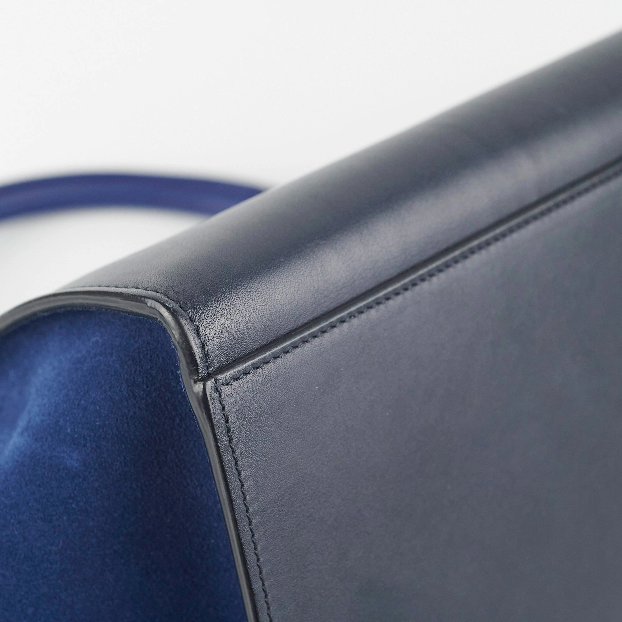 Celine Small Trapeze Blue/Black