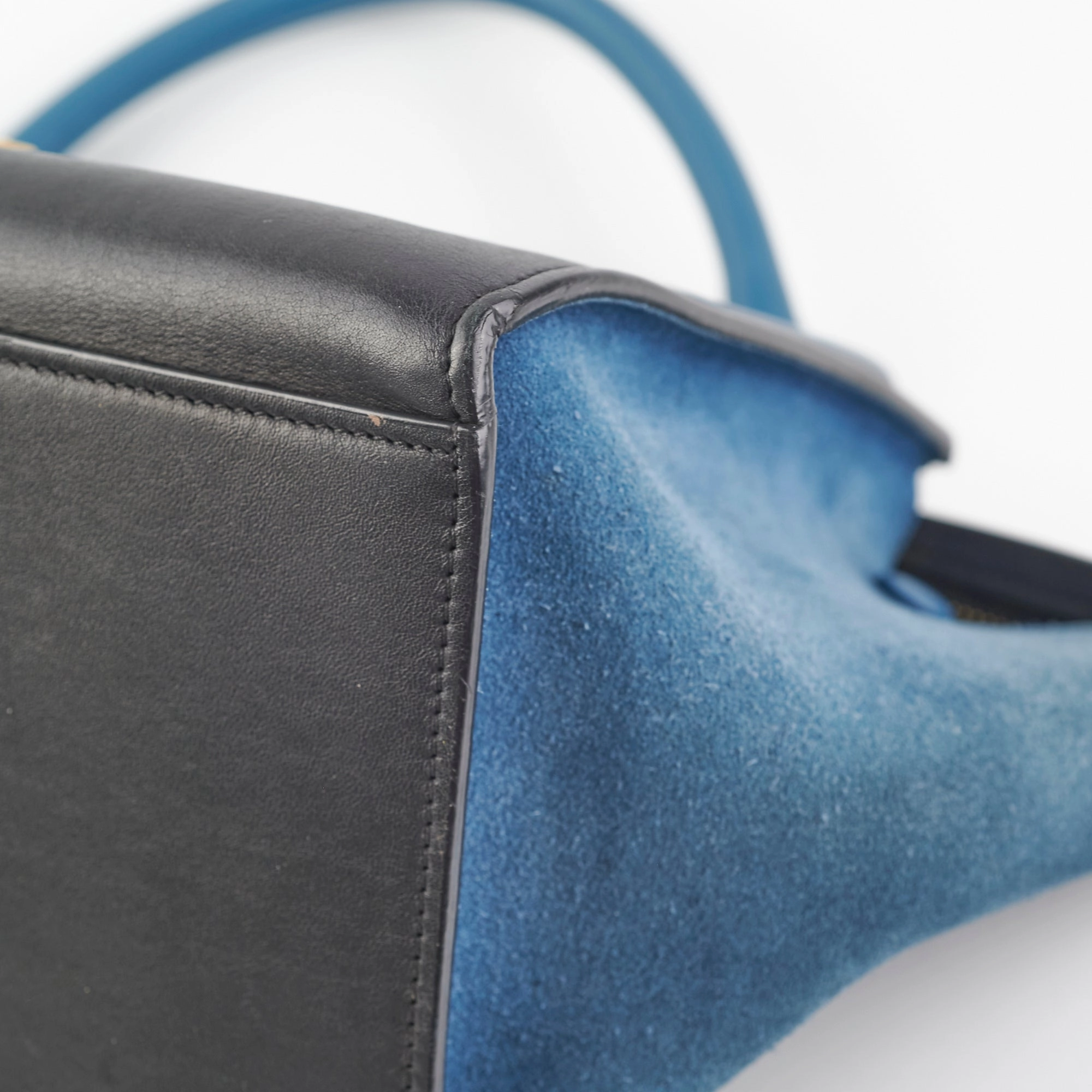 Celine Small Trapeze Blue/Black