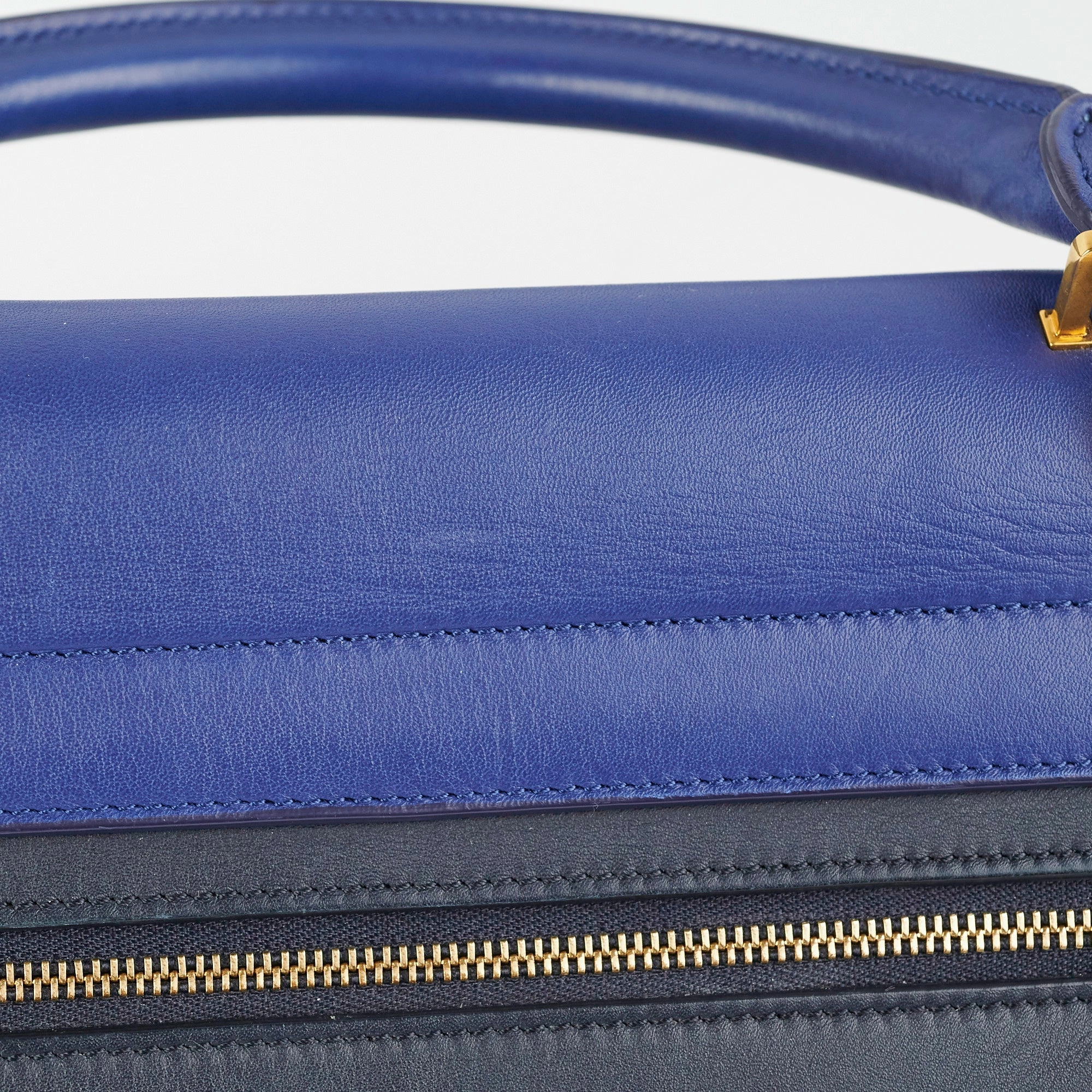 Celine Small Trapeze Blue/Black