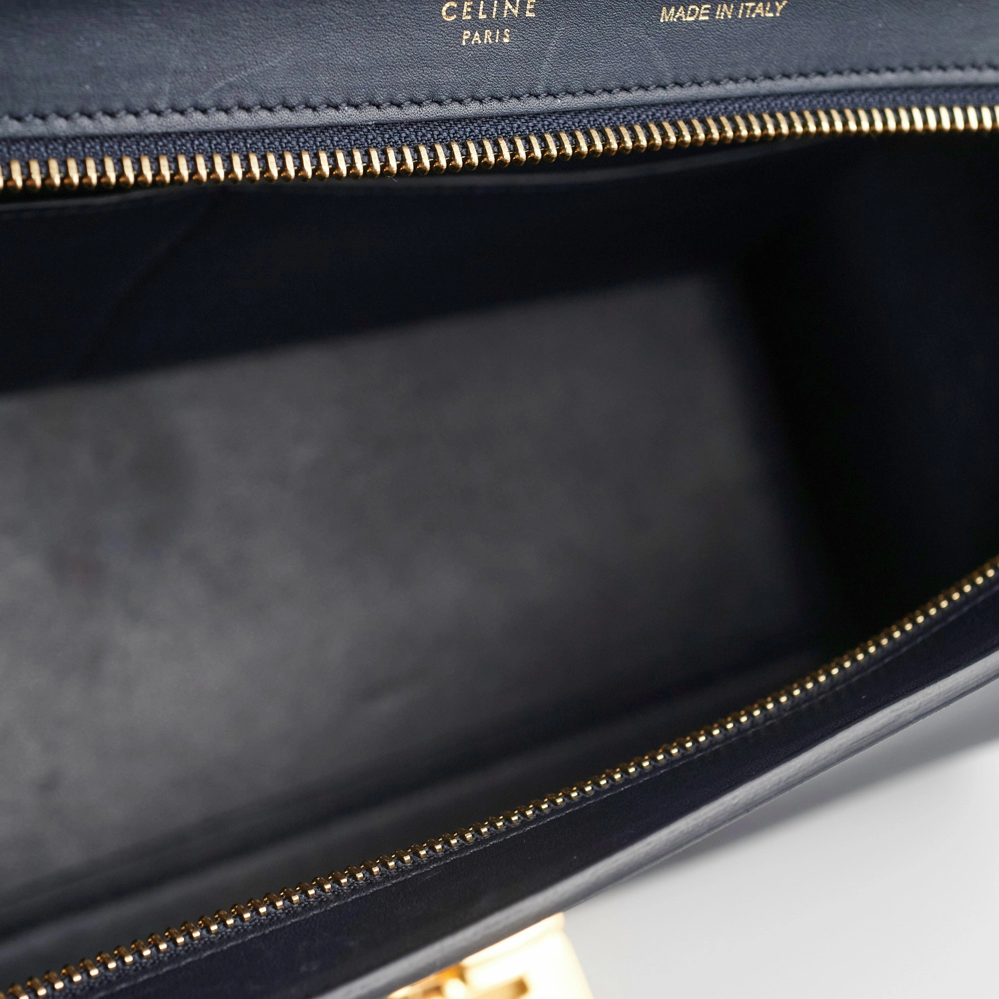 Celine Small Trapeze Blue/Black
