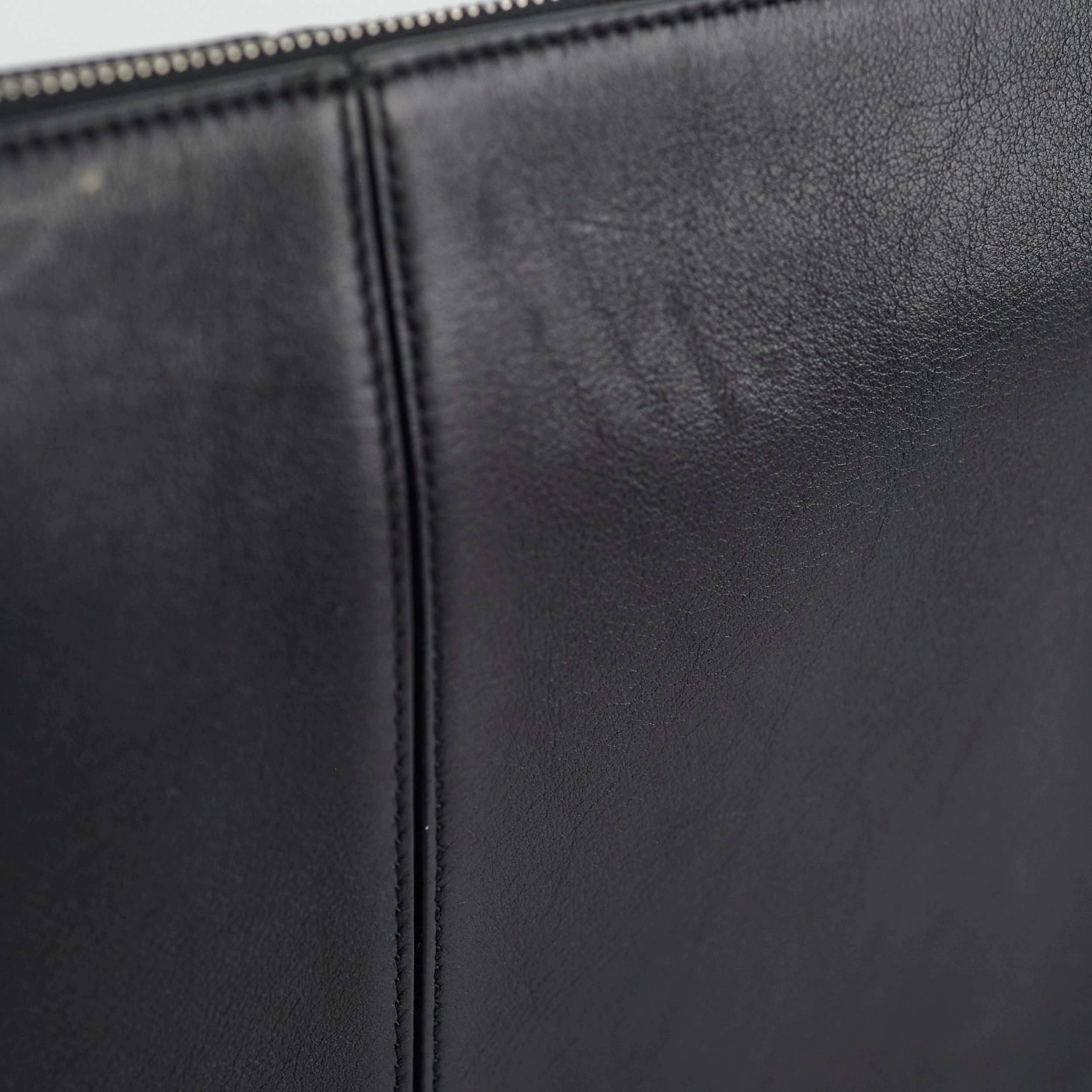 Celine TriFold Clutch On Chain Black Leather