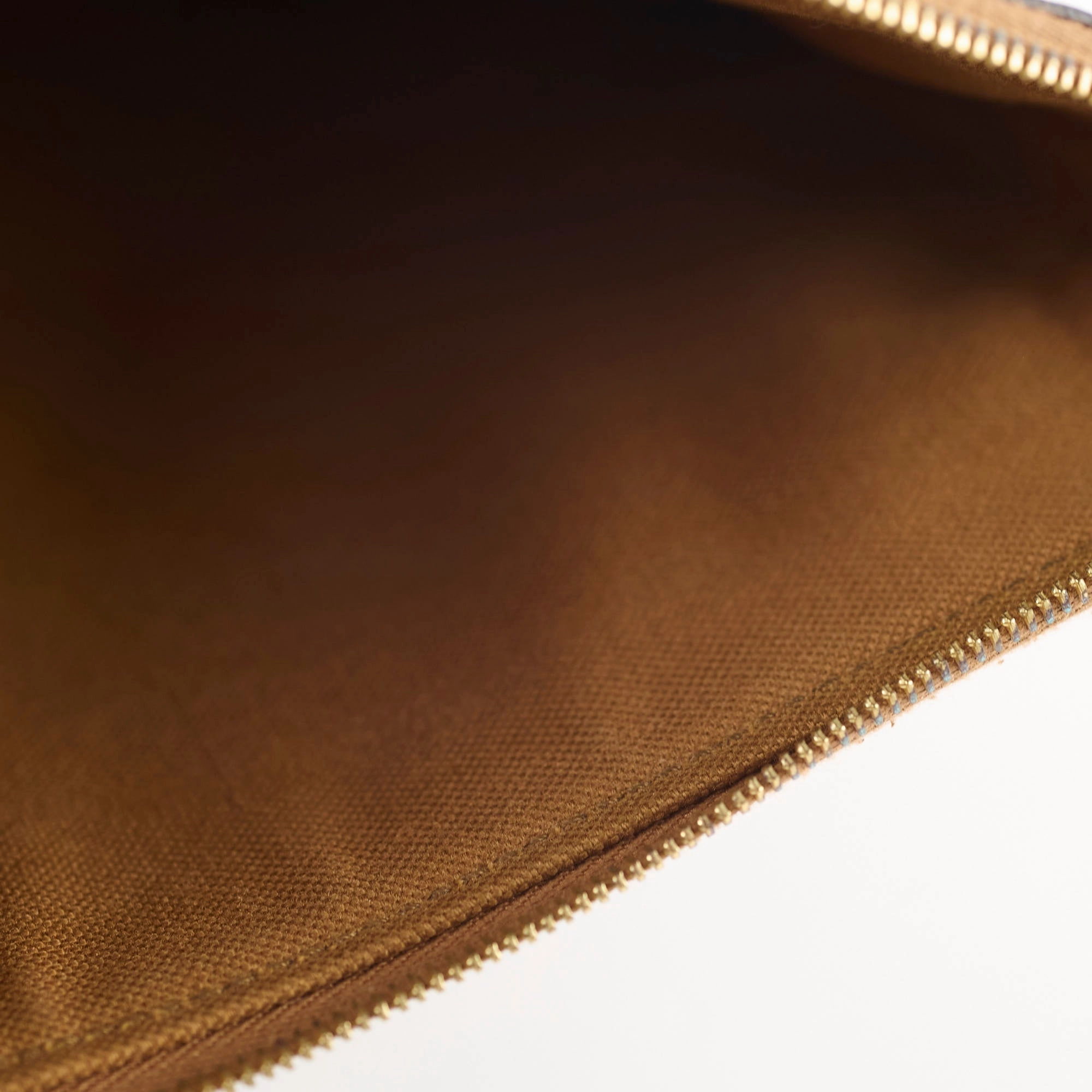 Celine Triomphe Logo Clutch Brown