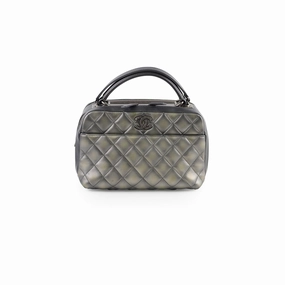 Chanel 15B Trendy CC Bowling Bag Silver/Gold Series 21
