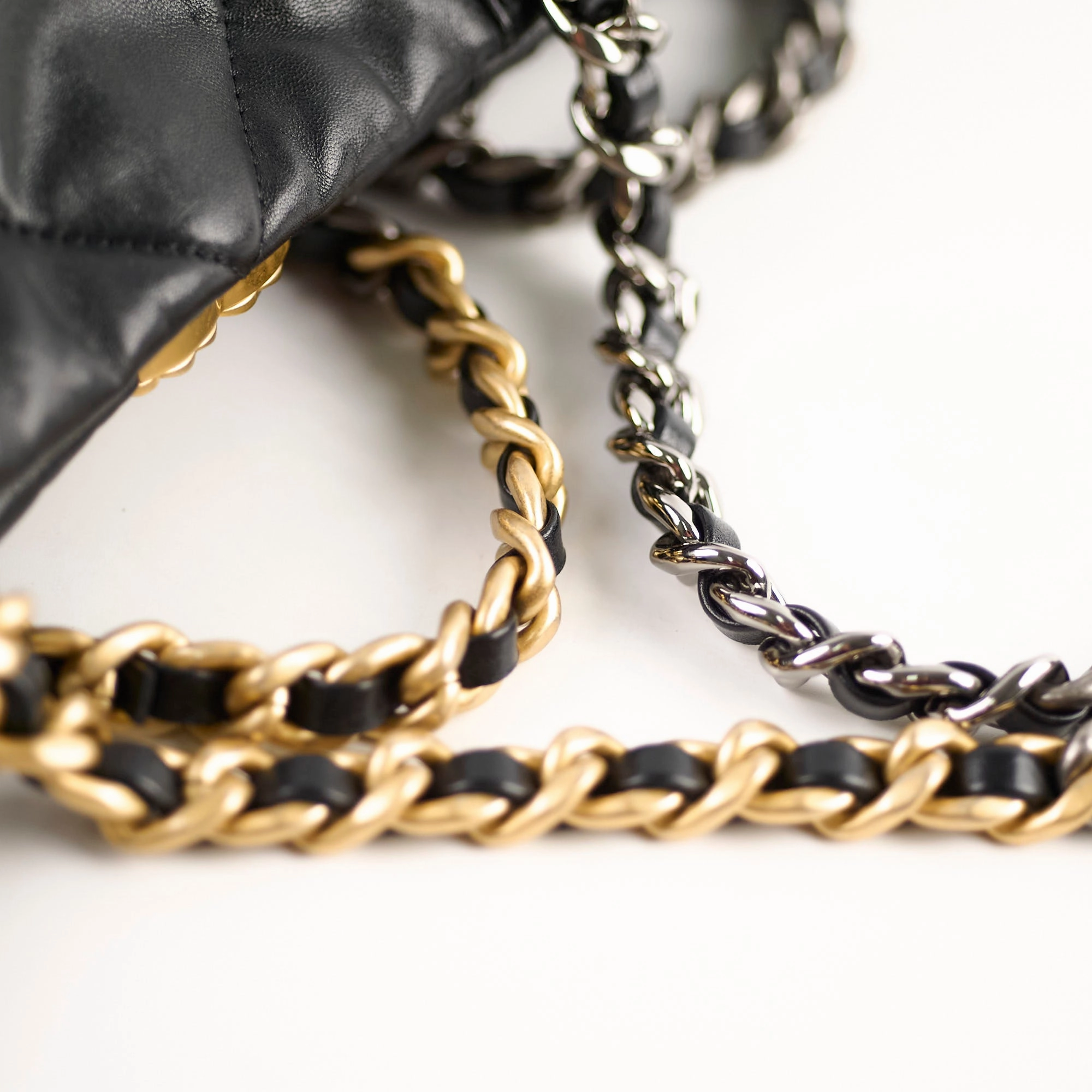 Chanel 19 Black Shoulder Tote Bag- Microchipped 2022