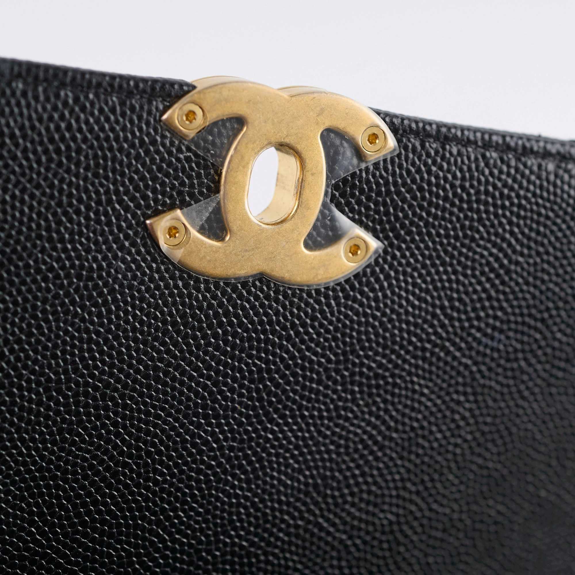 Chanel 21B Seasonal Mini  Flap Caviar Bag Black